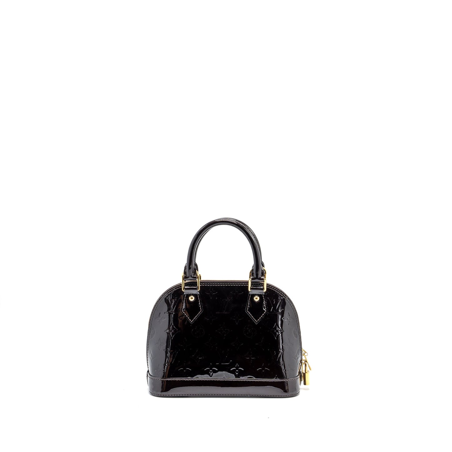 Louis Vuitton Alma Monogram Patent Amarante Purple