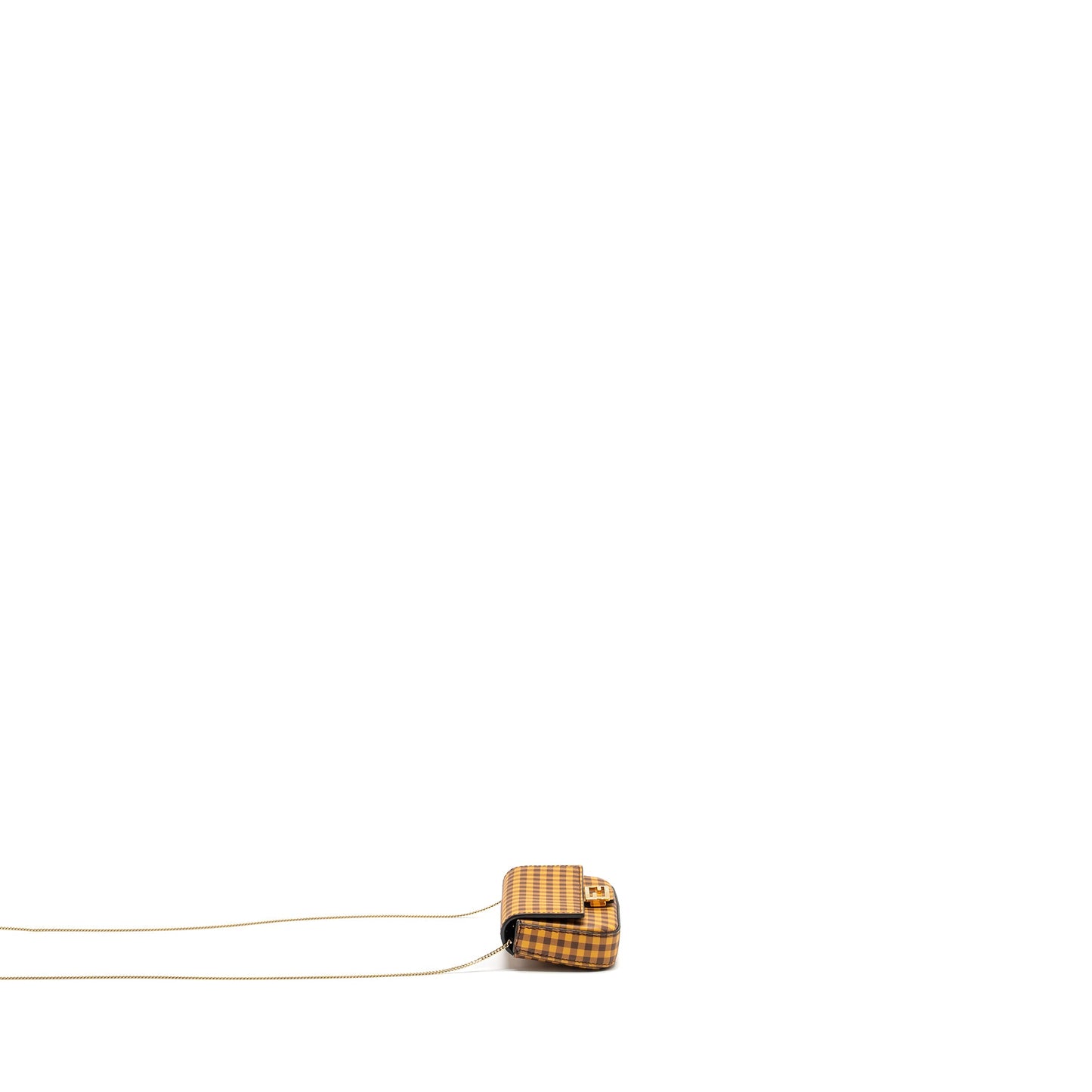 Fendi nano baguette Purse charm leather yellow/multicolour