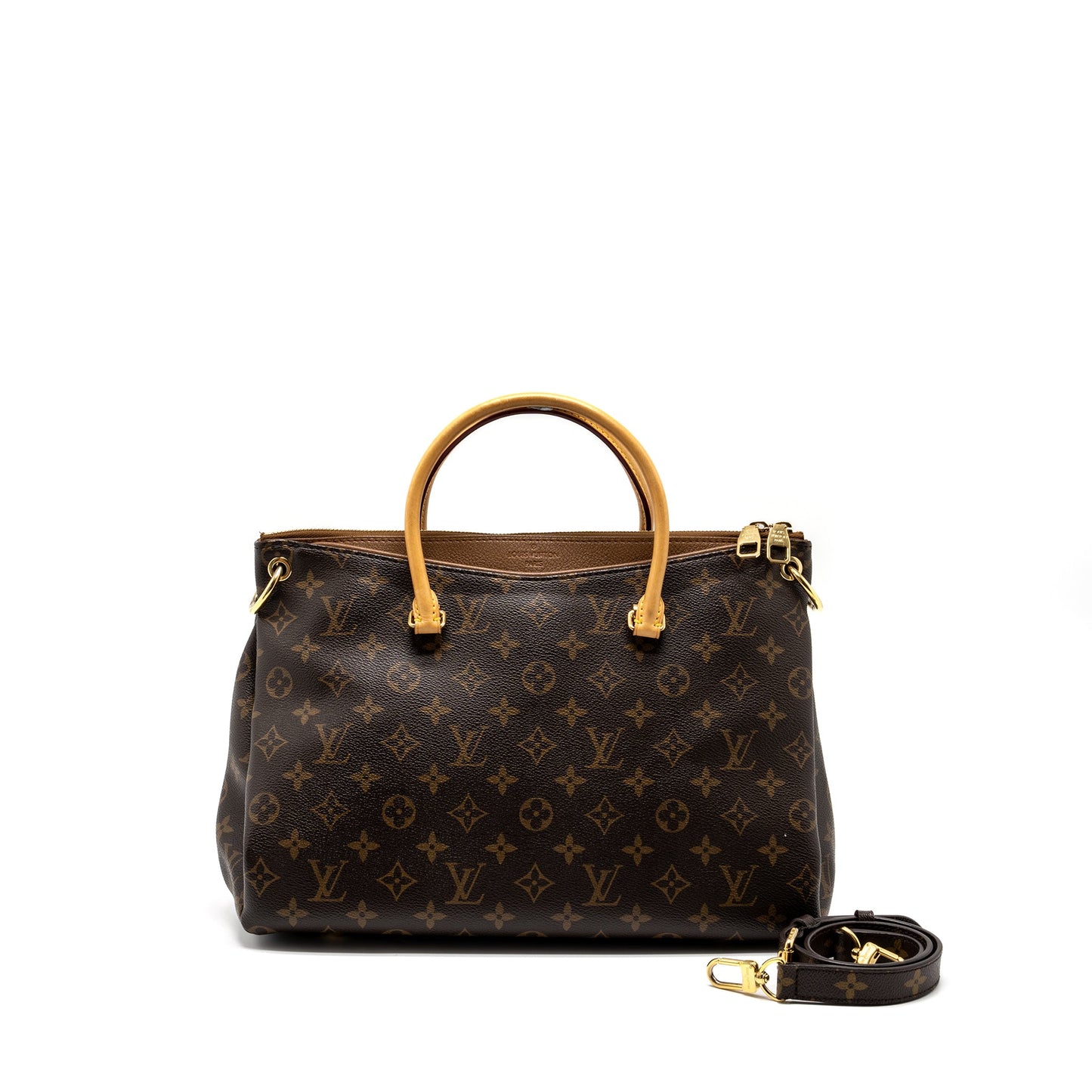 Louis Vuitton Pallas Tote Purse Monogram Canvas