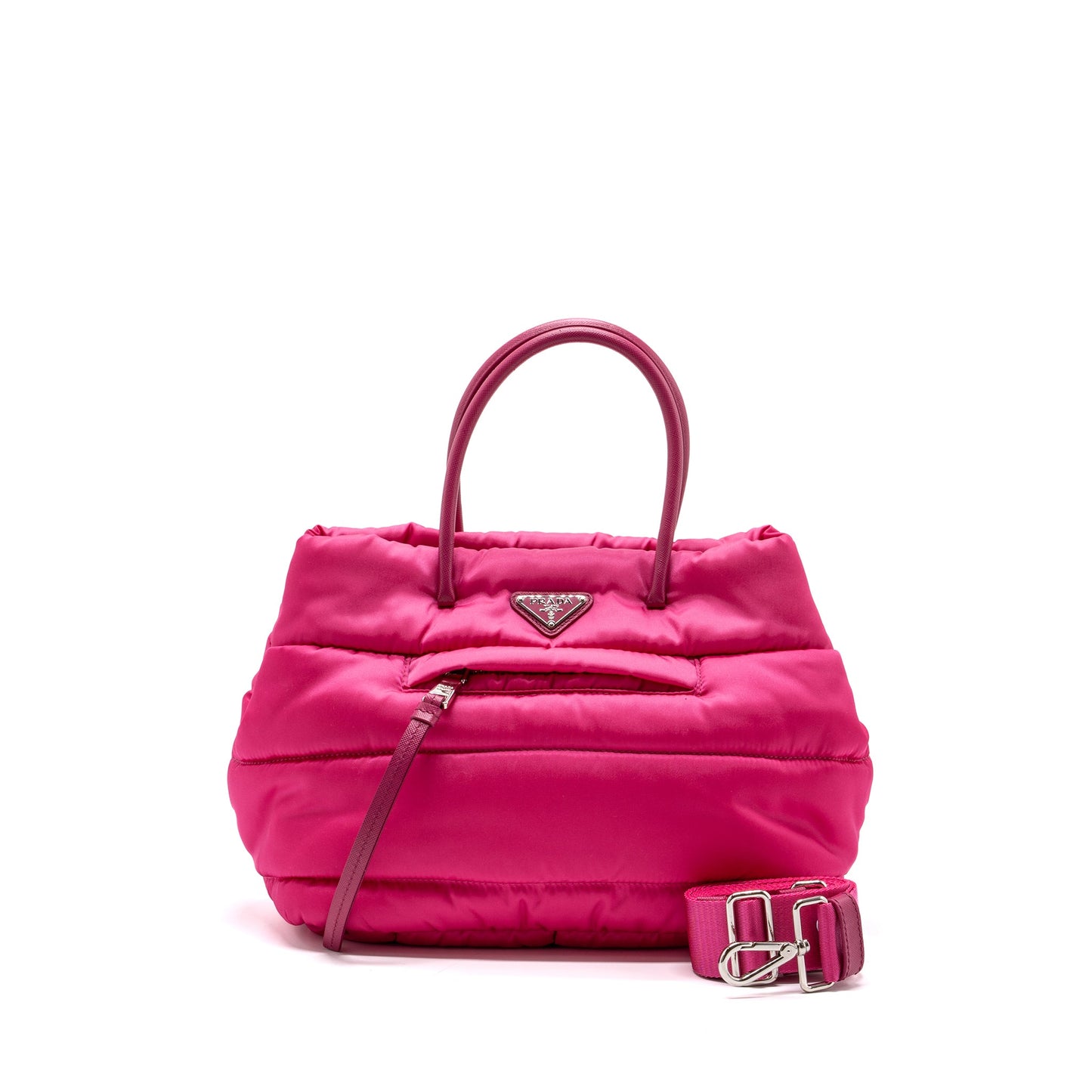 Prada tote Purse nylon / leather pink