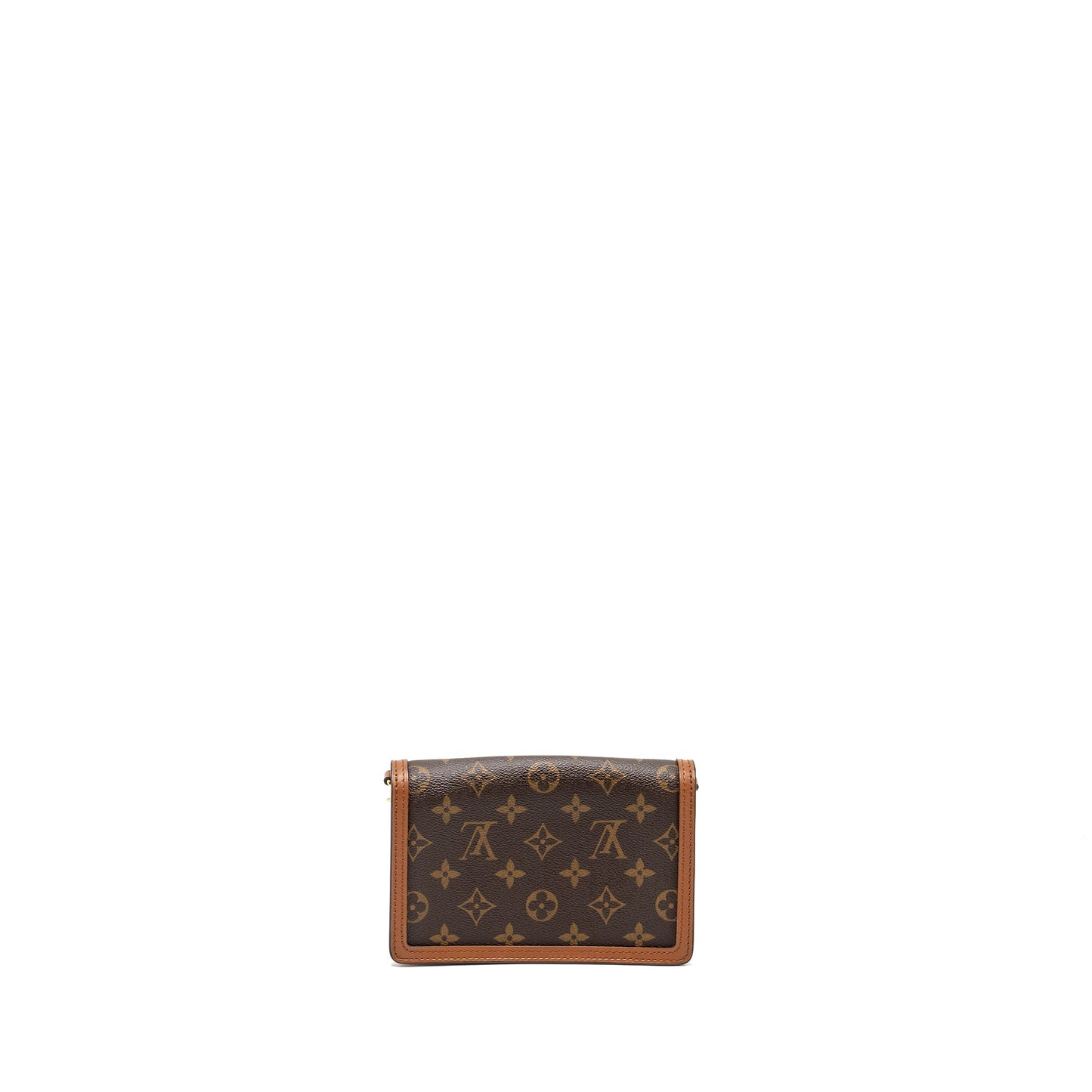 Louis Vuitton Dauphine Chain Wallet Monogram Reverse Canvas