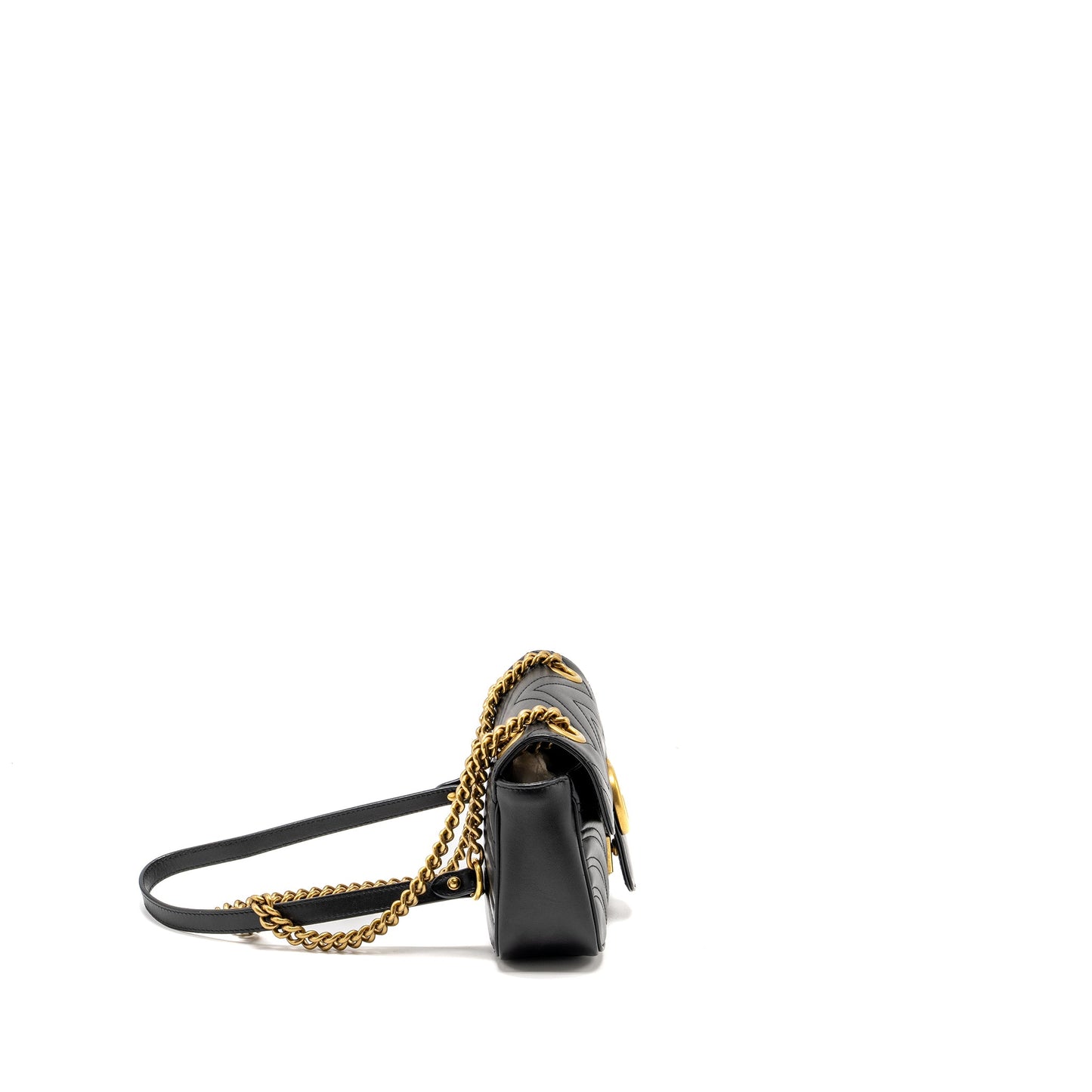 Gucci Mini Marmont Mini Purse Calfskin Black