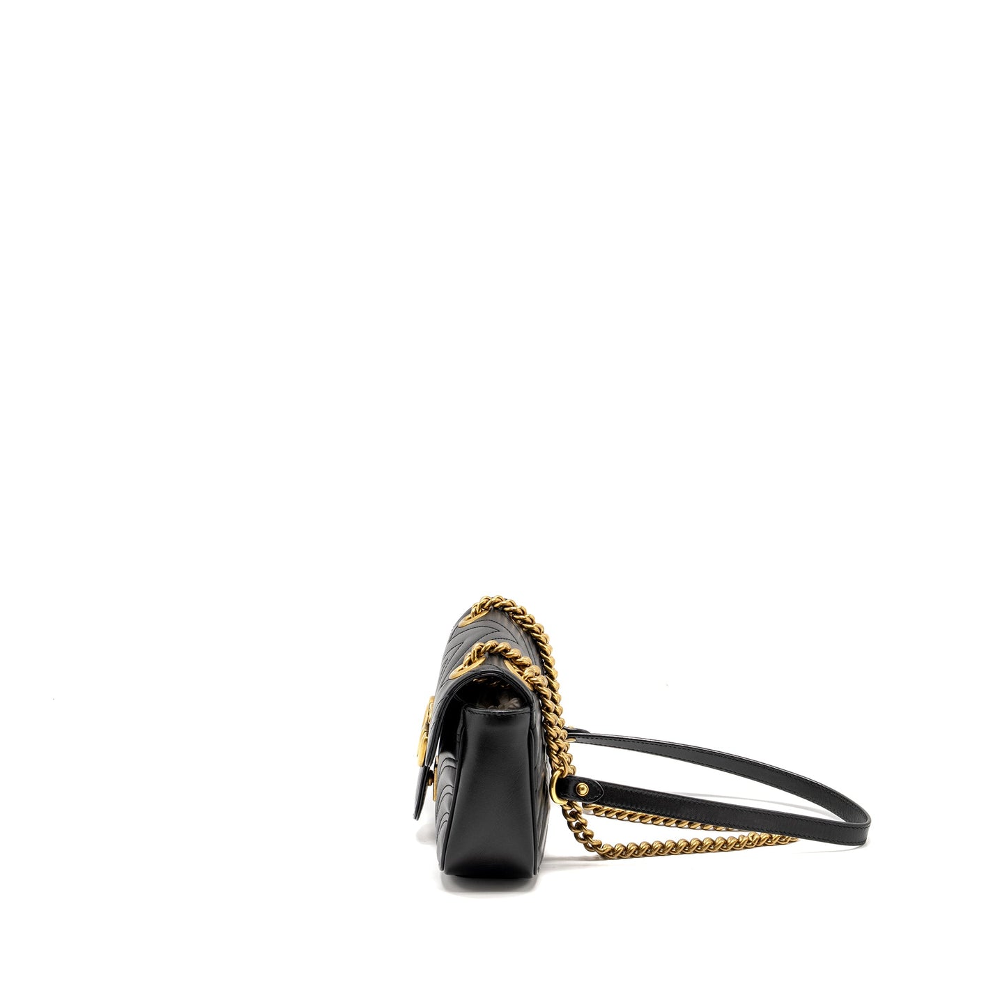 Gucci Mini Marmont Mini Purse Calfskin Black