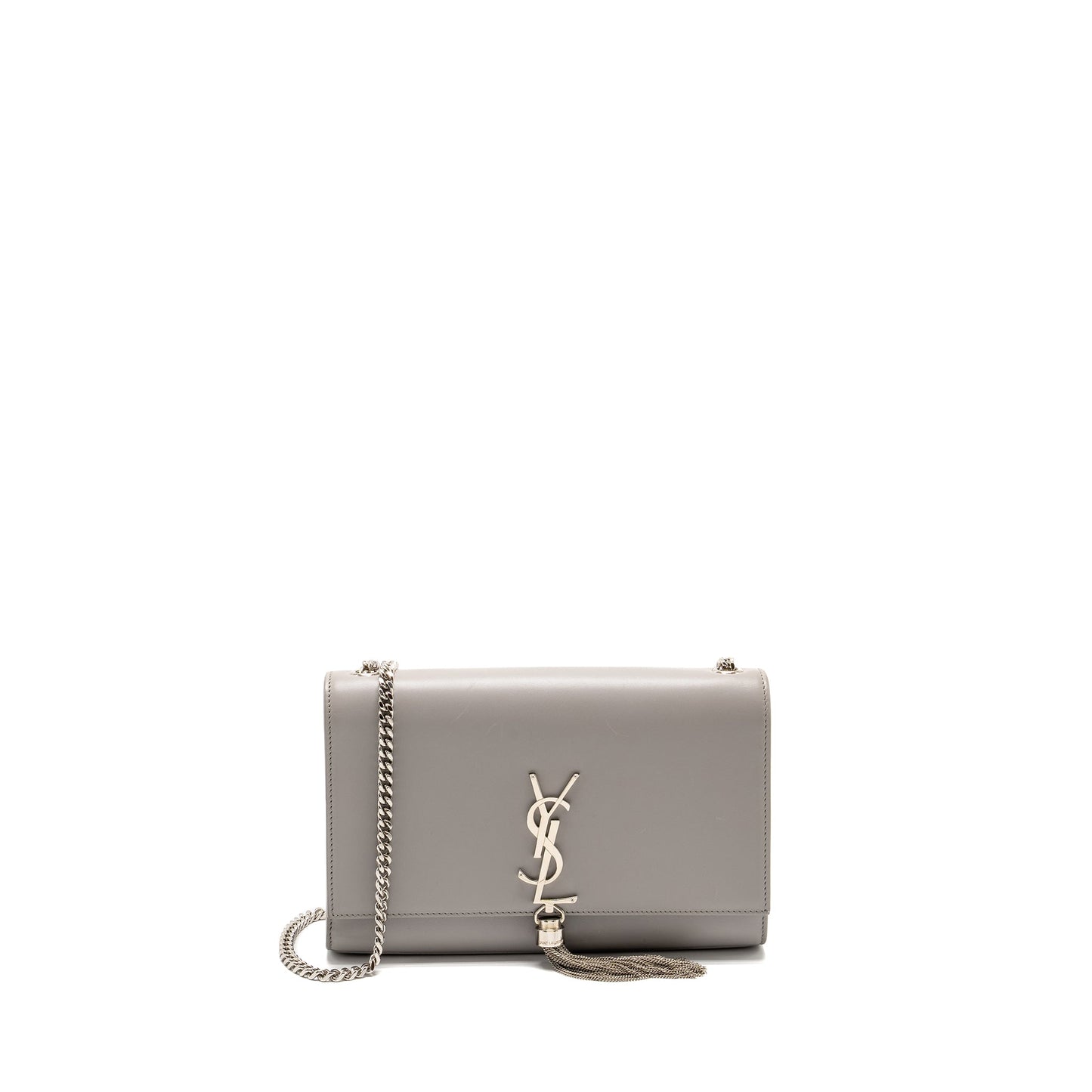 Saint Laurent/ Medium Kate Purse Calfskin Grey
