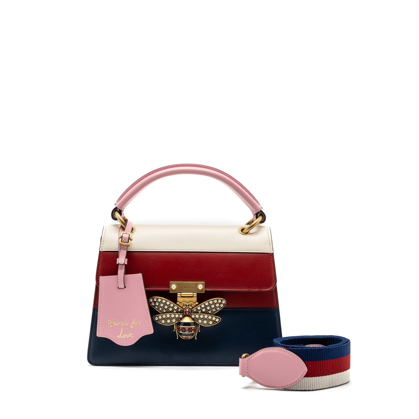 Gucci queen Margaret top handle Purse calfskin multicolor