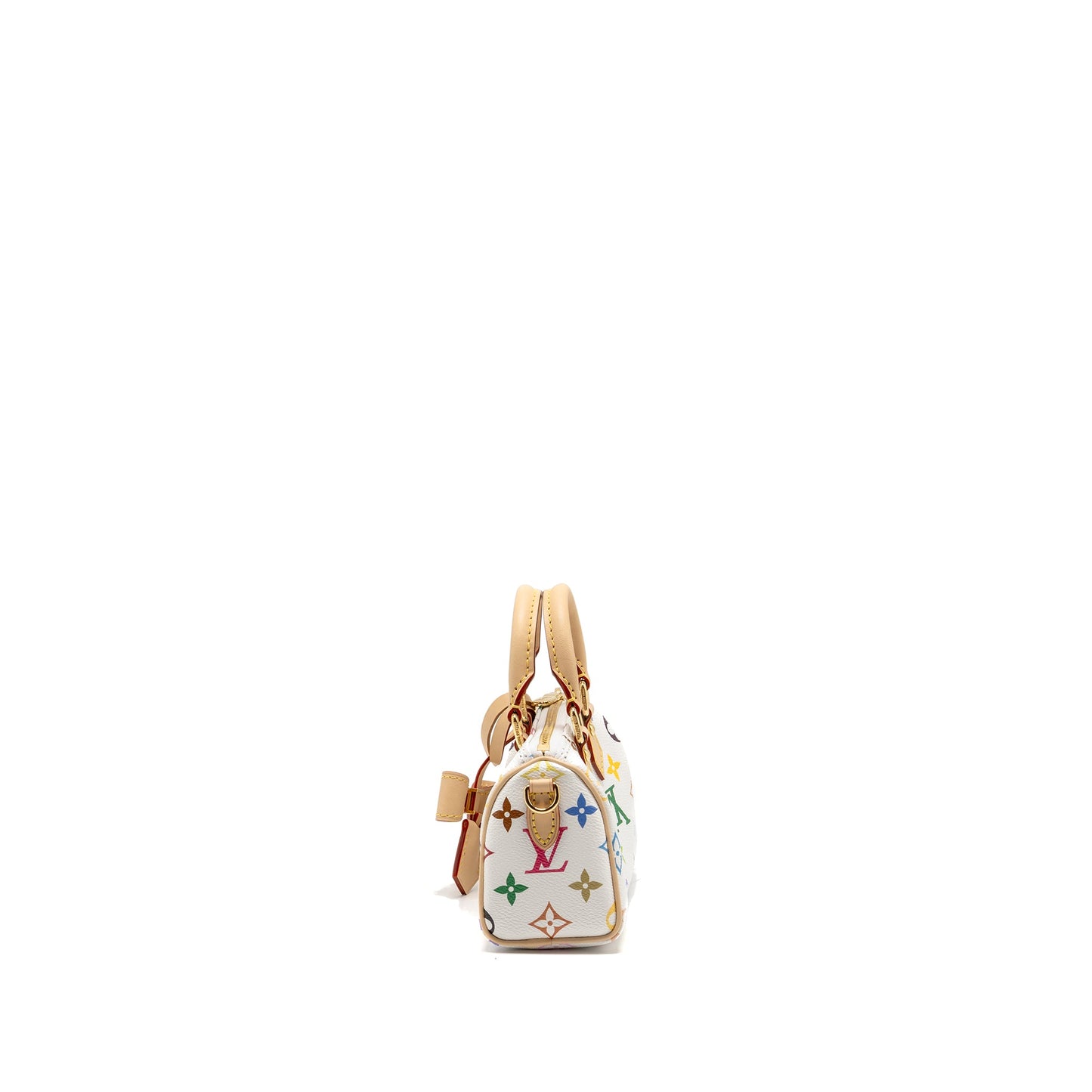 Louis Vuitton Takashi Murakami Nano Speedy Multicoloured Monogram Canvas White