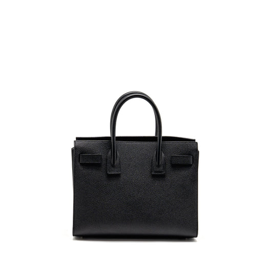 Saint Laurent sac de Grained Calfskin Black