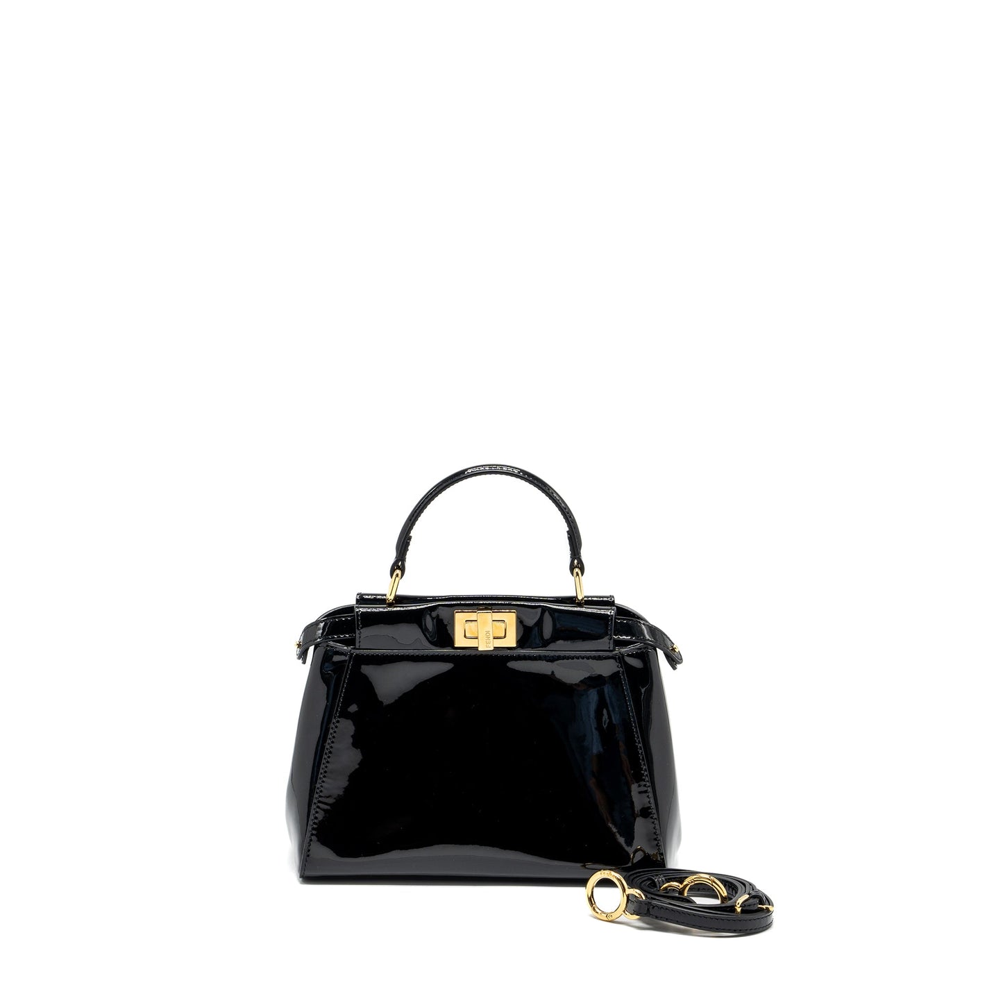 FENDI PEEKABOO PATENT BLACK
