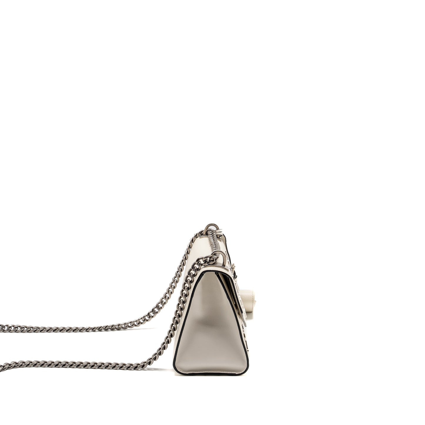 Prada Saffiano Robot Monochrom Crossbody Purse White