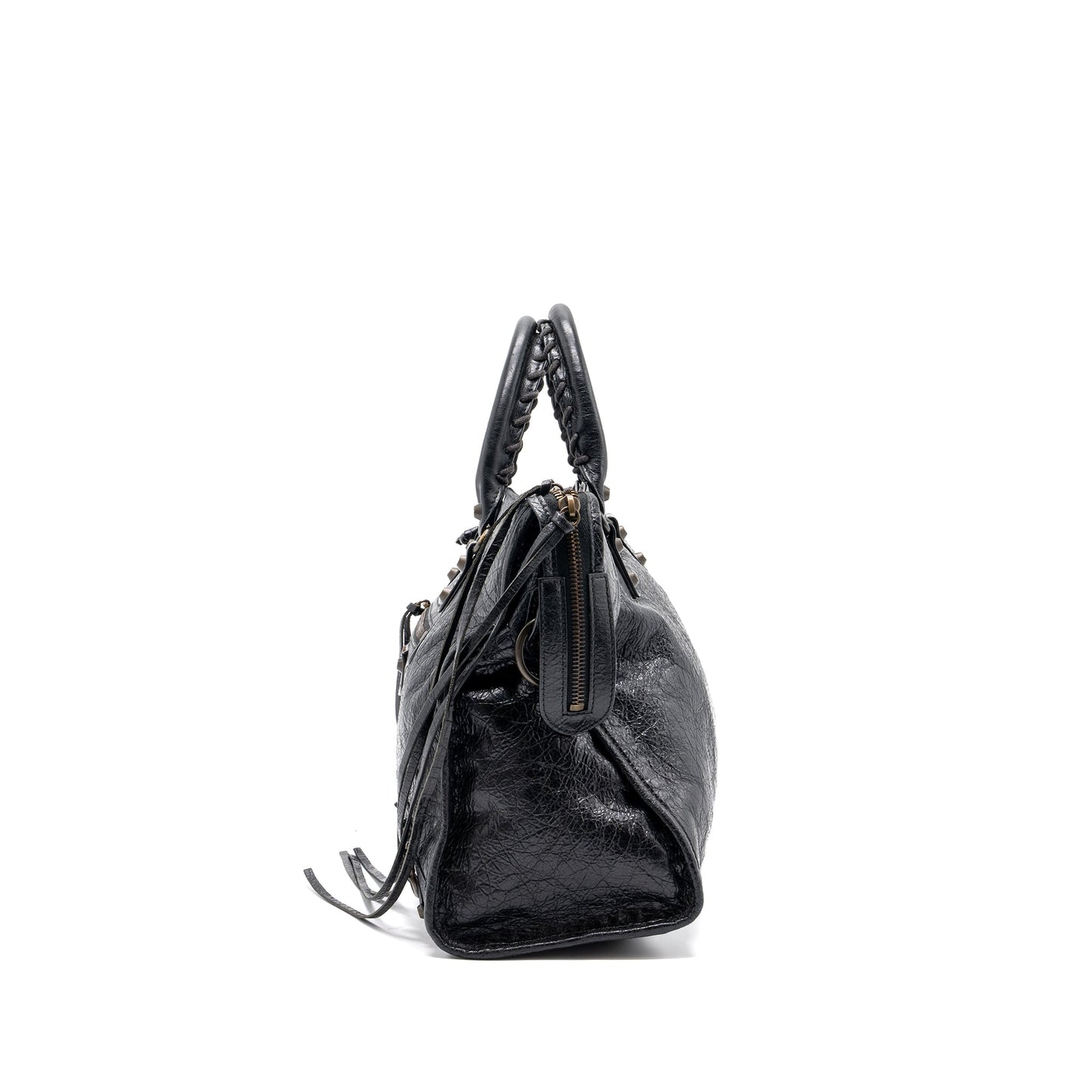 Balenciaga Classic City Purse leather Black Ruthenium Gold Hardware