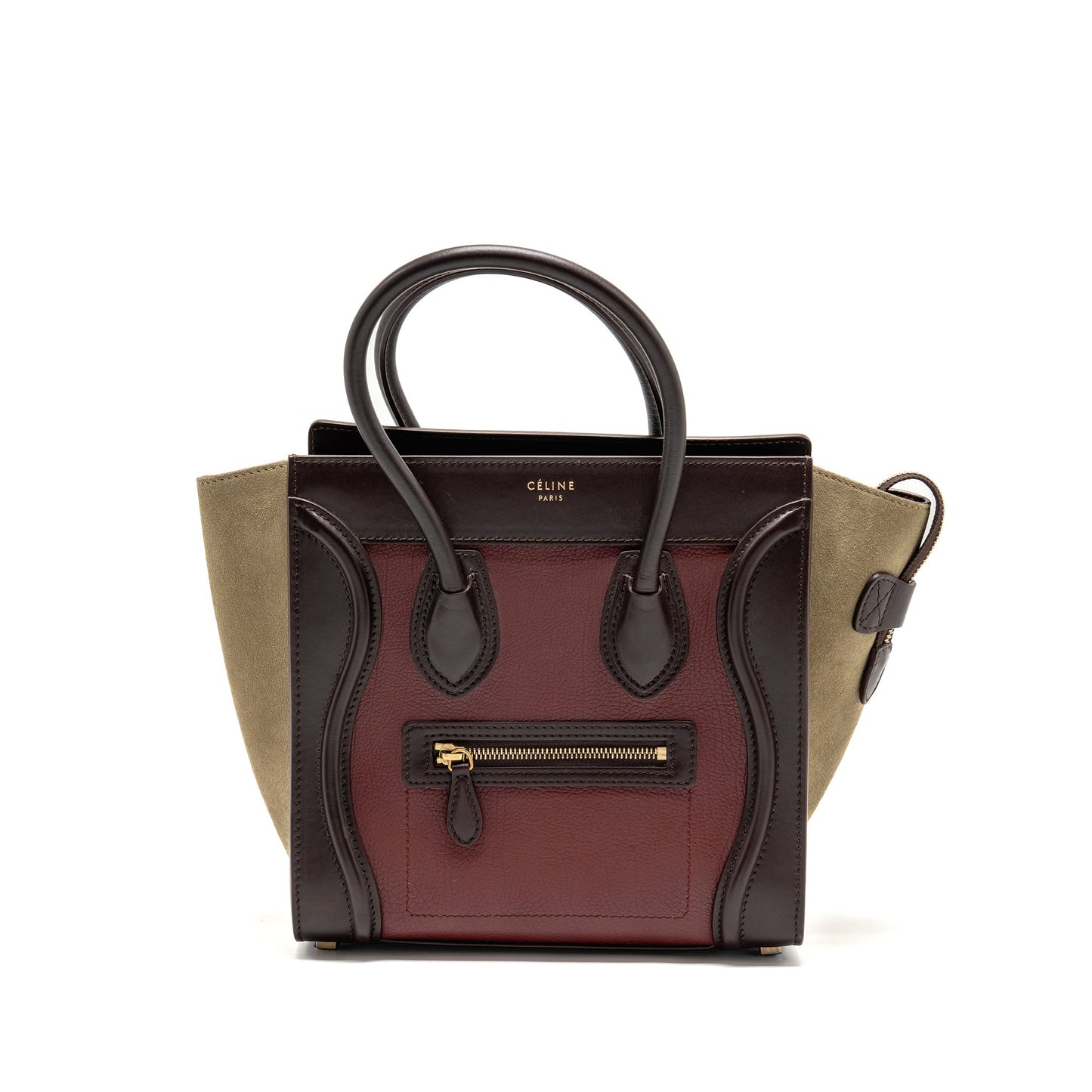 Celine Micro luggage Purse leather multicolor