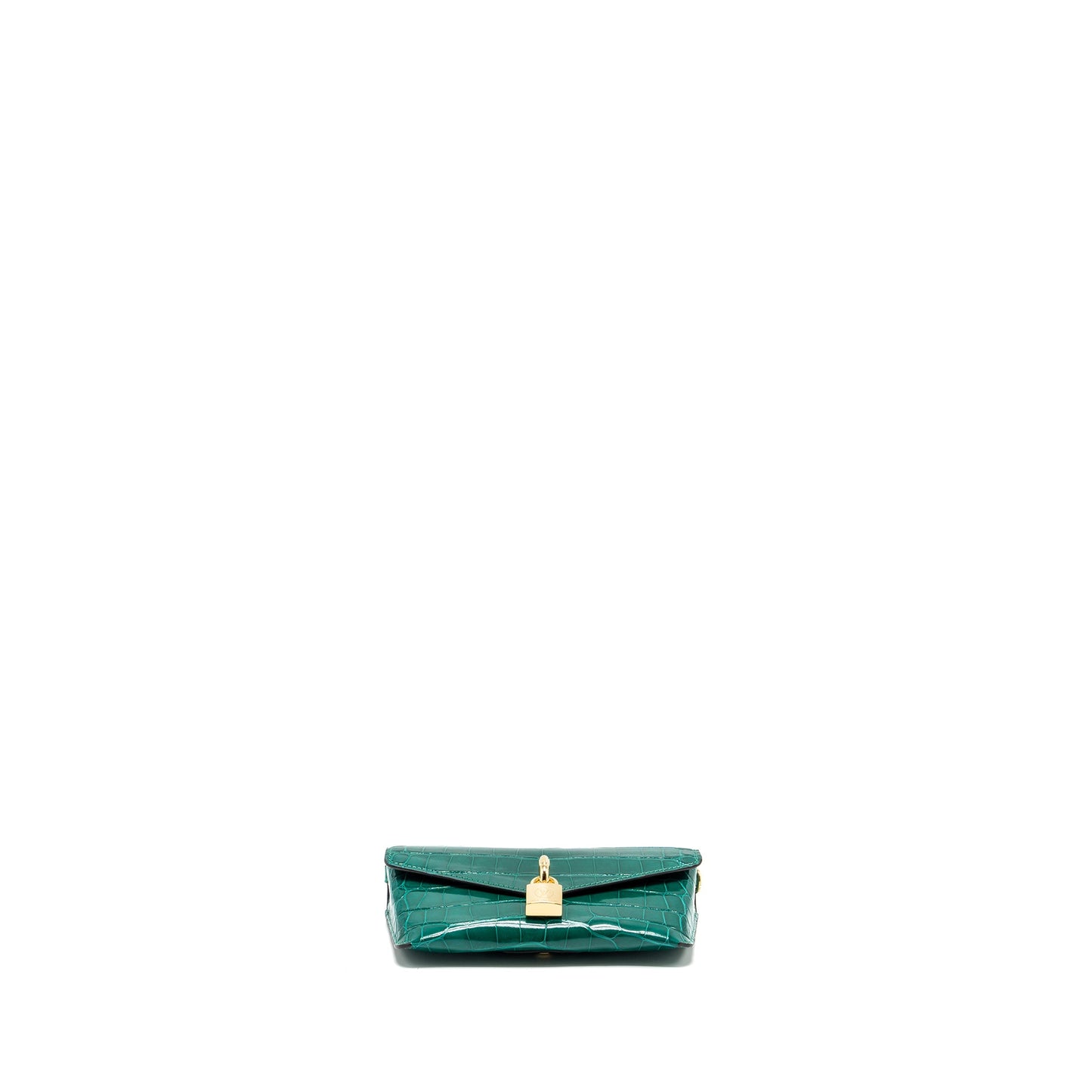 LOUIS VUITTON Padlock On Strap Crocodile Brillant Green