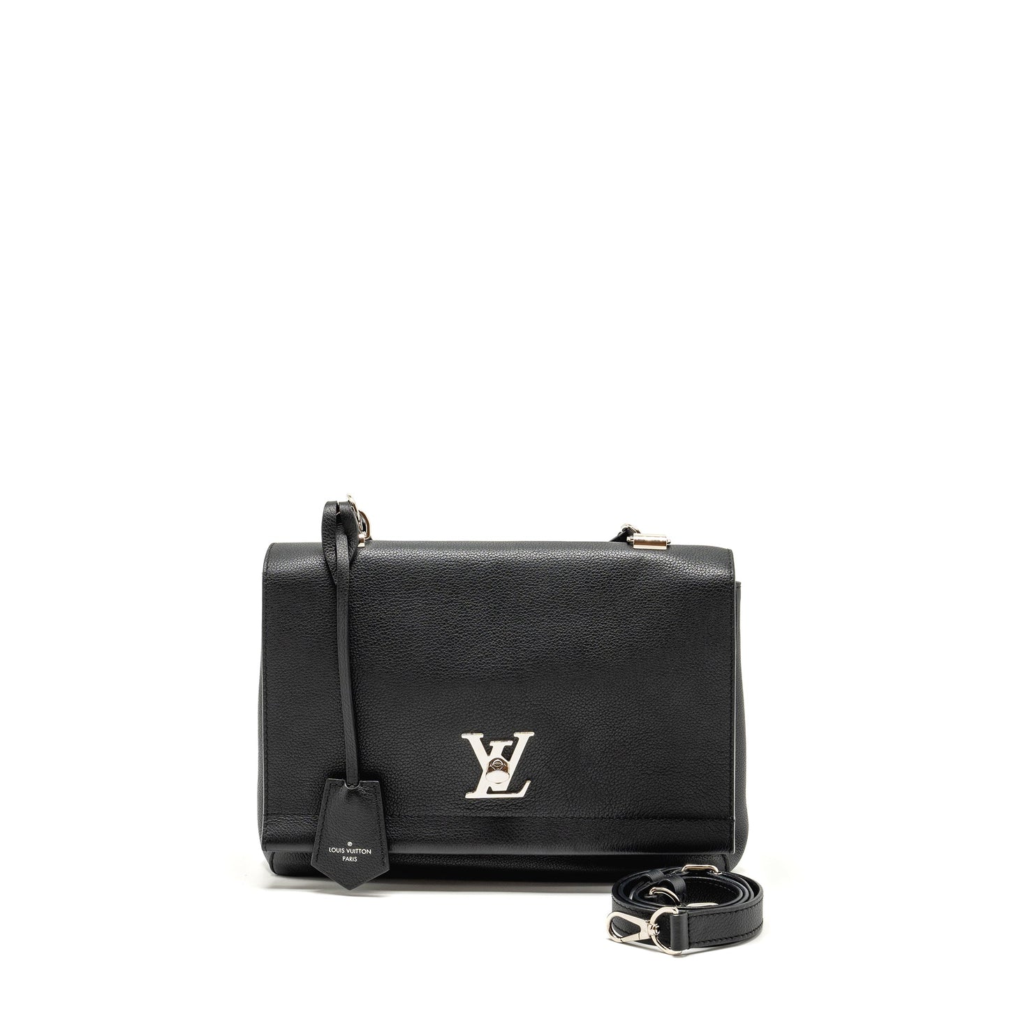 Louis Vuitton Lock Me Purse Calfskin Black