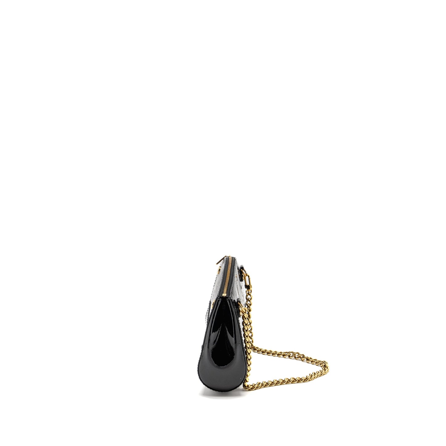 Louis Vuitton Vernis Santa Monica Clutch Patent Black