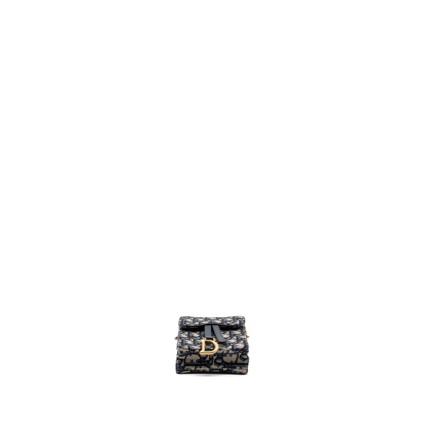 SADDLE PHONE HOLDER CHAIN OBLIQUE JACQUARD CANVAS