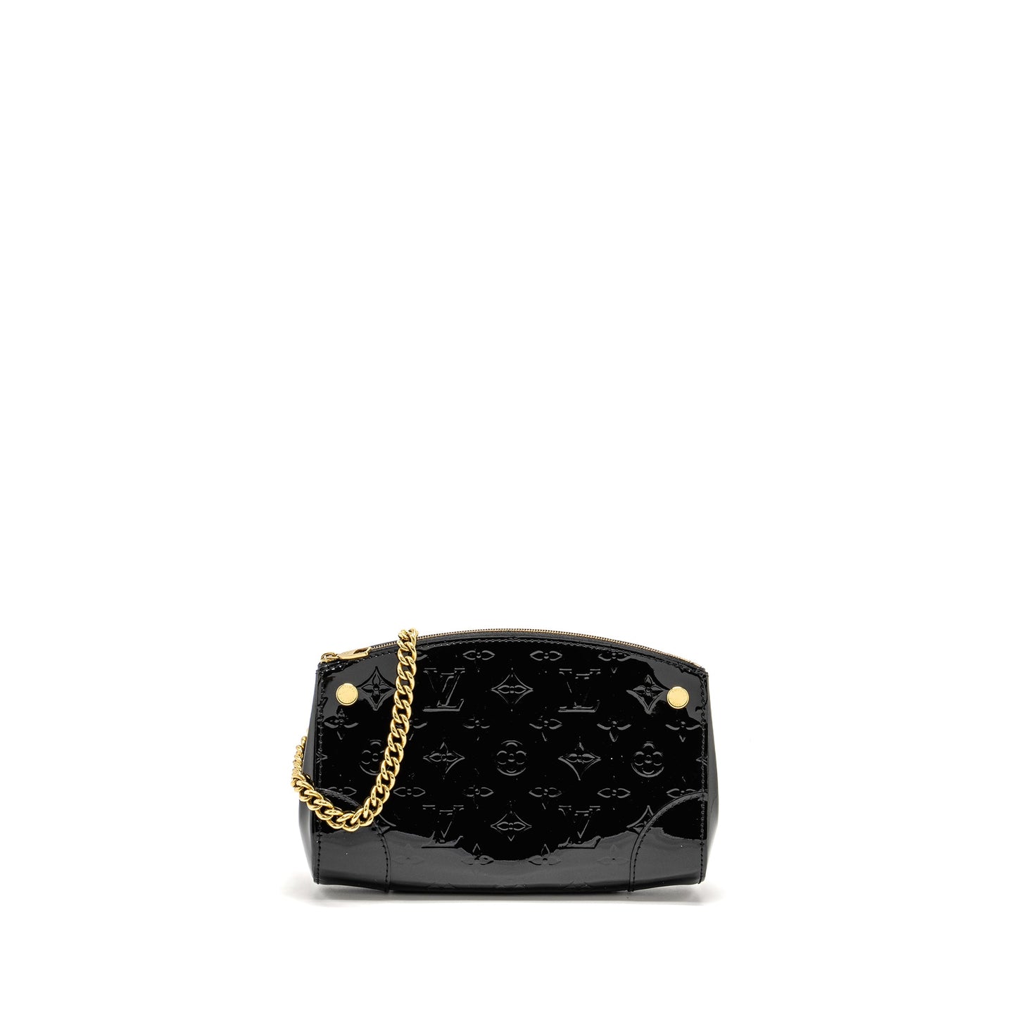 Louis Vuitton Vernis Santa Monica Clutch Patent Black