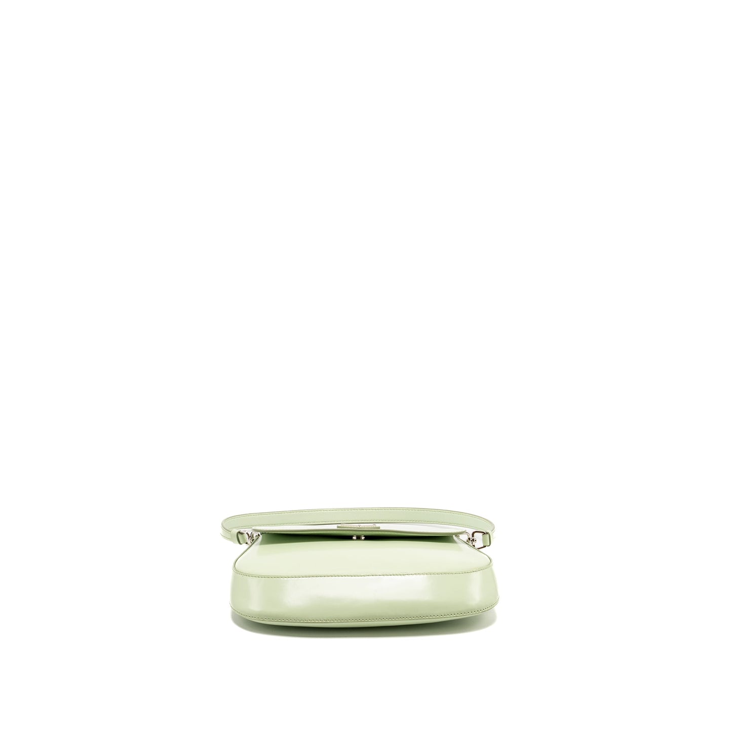 Prada Small Cleo Mini Purse Brushed Leather Light Green
