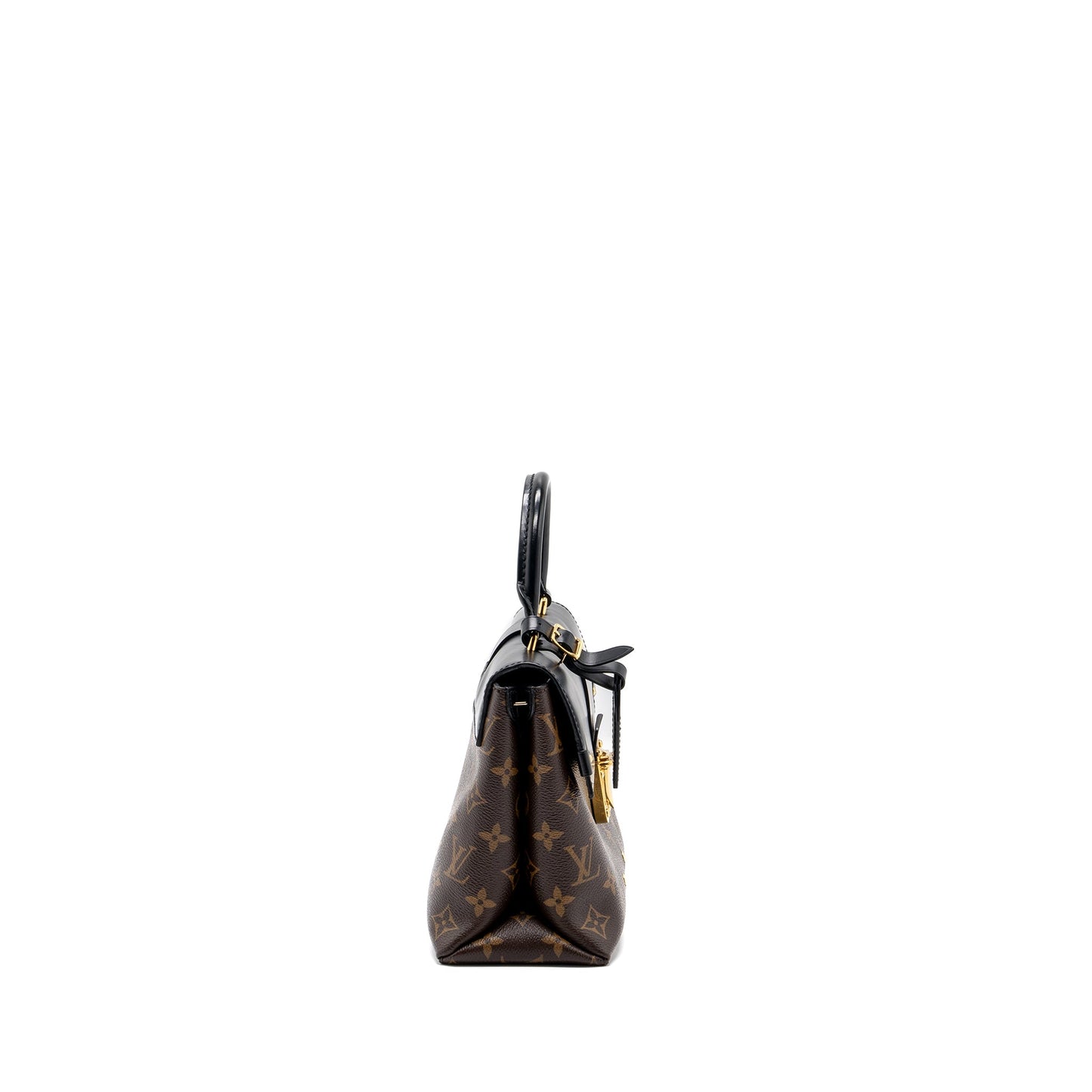 Louis Vuitton top handle flap Purse monogram canvas / calfskin black