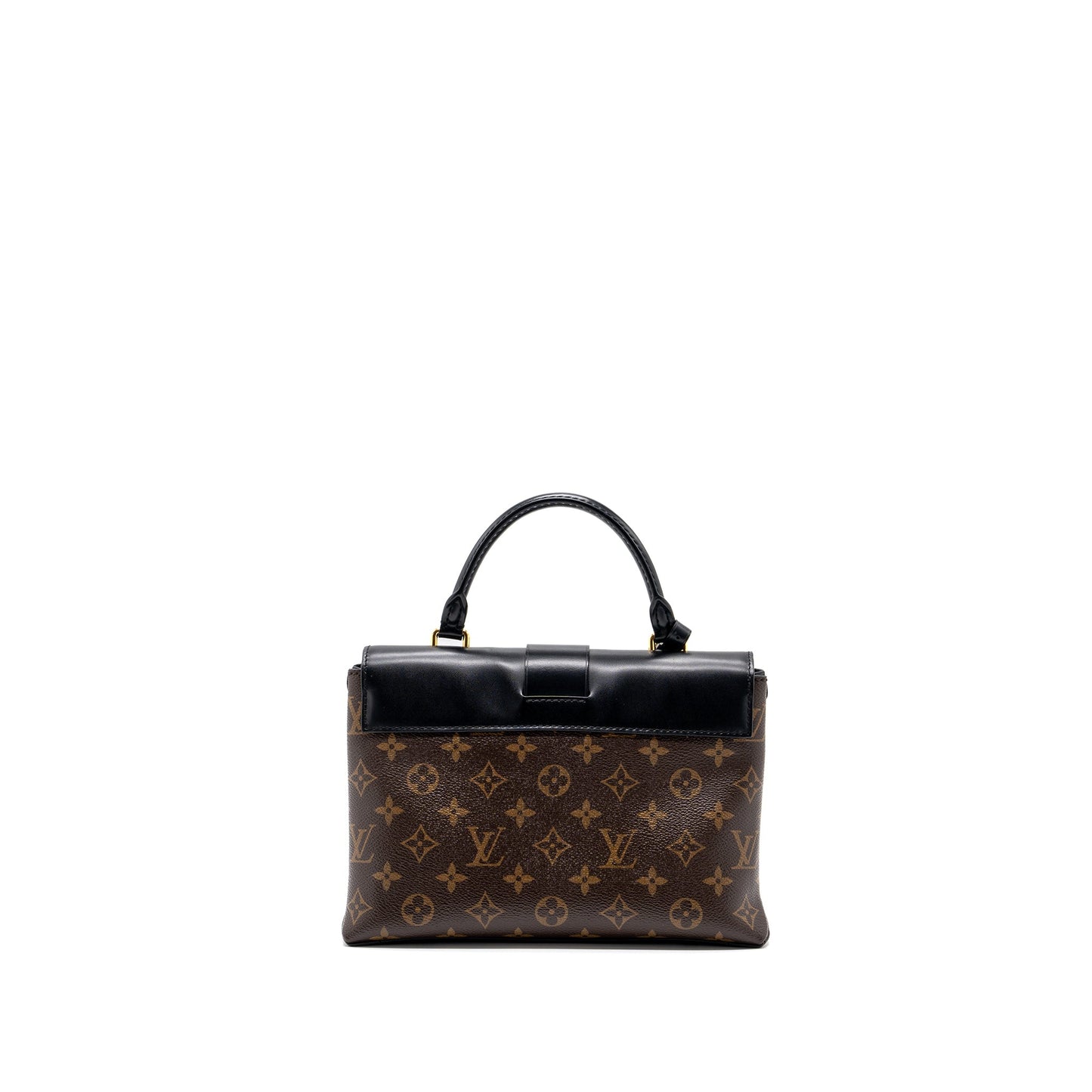 Louis Vuitton top handle flap Purse monogram canvas / calfskin black