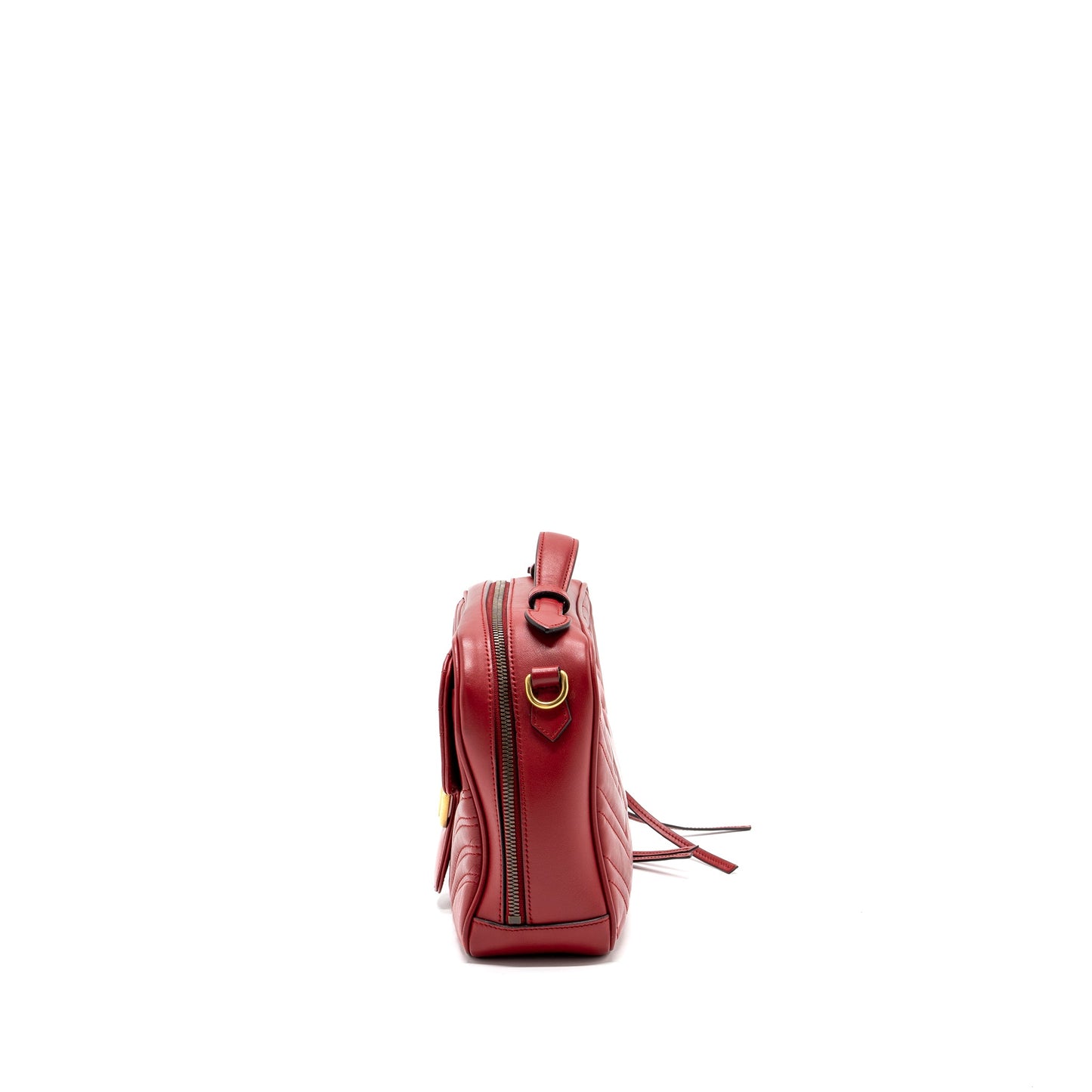 Gucci Marmont Matelasse Mini Purse Calfskin Red