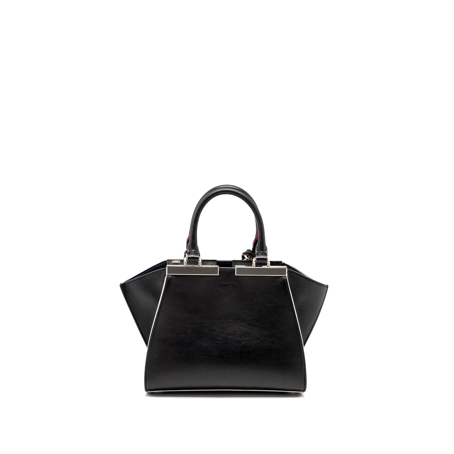 Fendi Mini 3jours Tote Purse Calfskin Black
