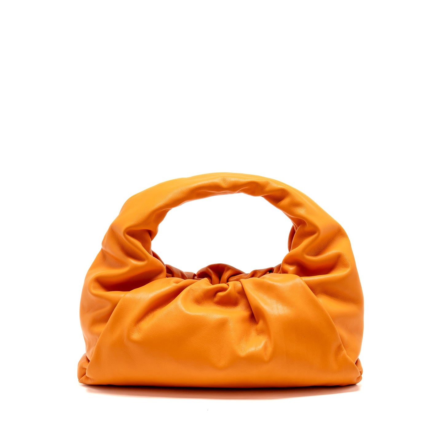Bottega Veneta Shoulder Pouch Calfskin Orange