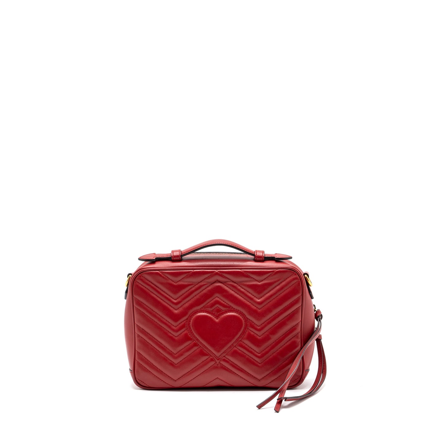 Gucci Marmont Matelasse Mini Purse Calfskin Red