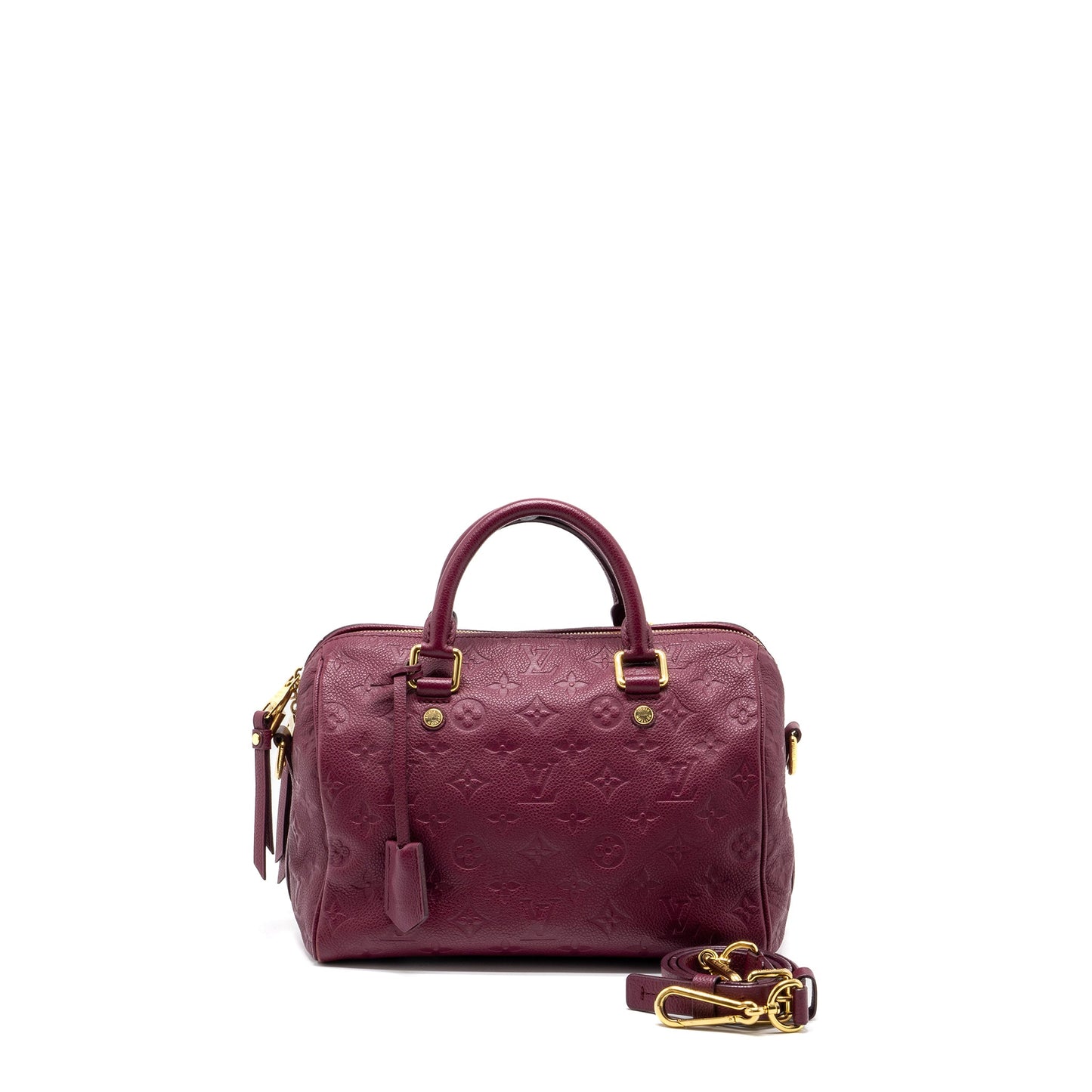 Louis Vuitton Speedy 25 Bandouliere Monogram Empreinte Purple