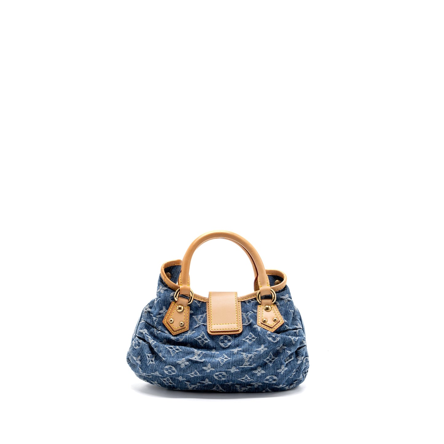 Louis Vuitton Vintage Mini Handle Purse Denim Blue