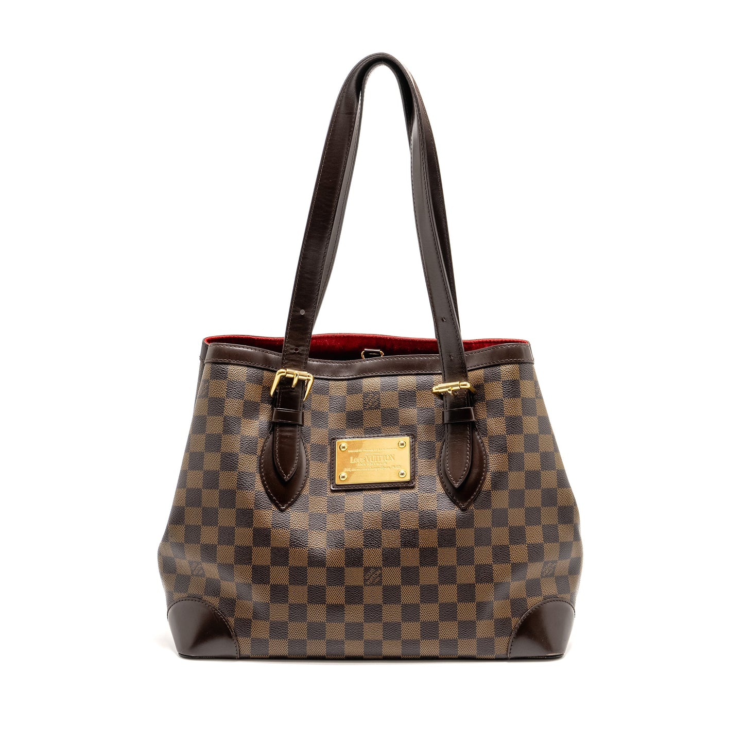 Louis Vuitton Hempstead Tote Purse Damier Ebene