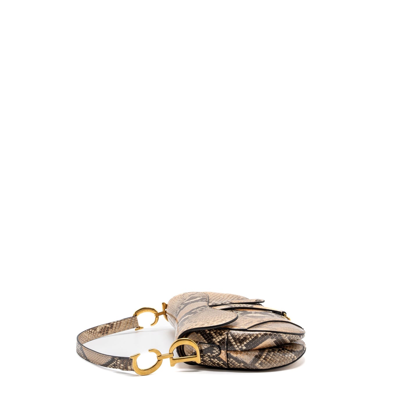 Dior Medium Saddle Purse Python Multicolor