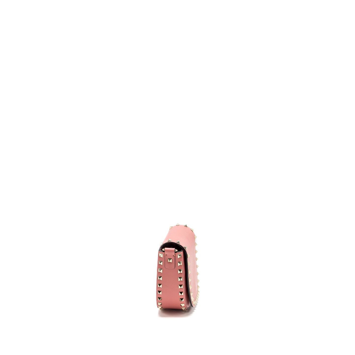 Valentino half moon flap Purse calfskin pink