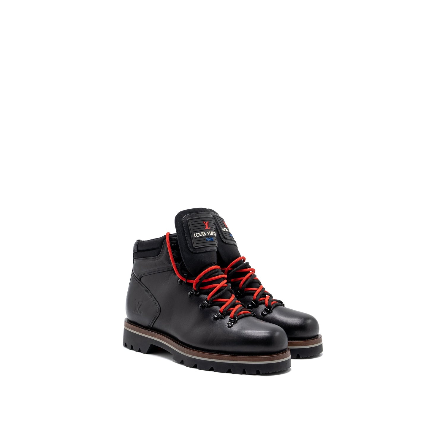 Louis Vuitton Size 8 Menâs Boots Leather Black/ Multicolour
