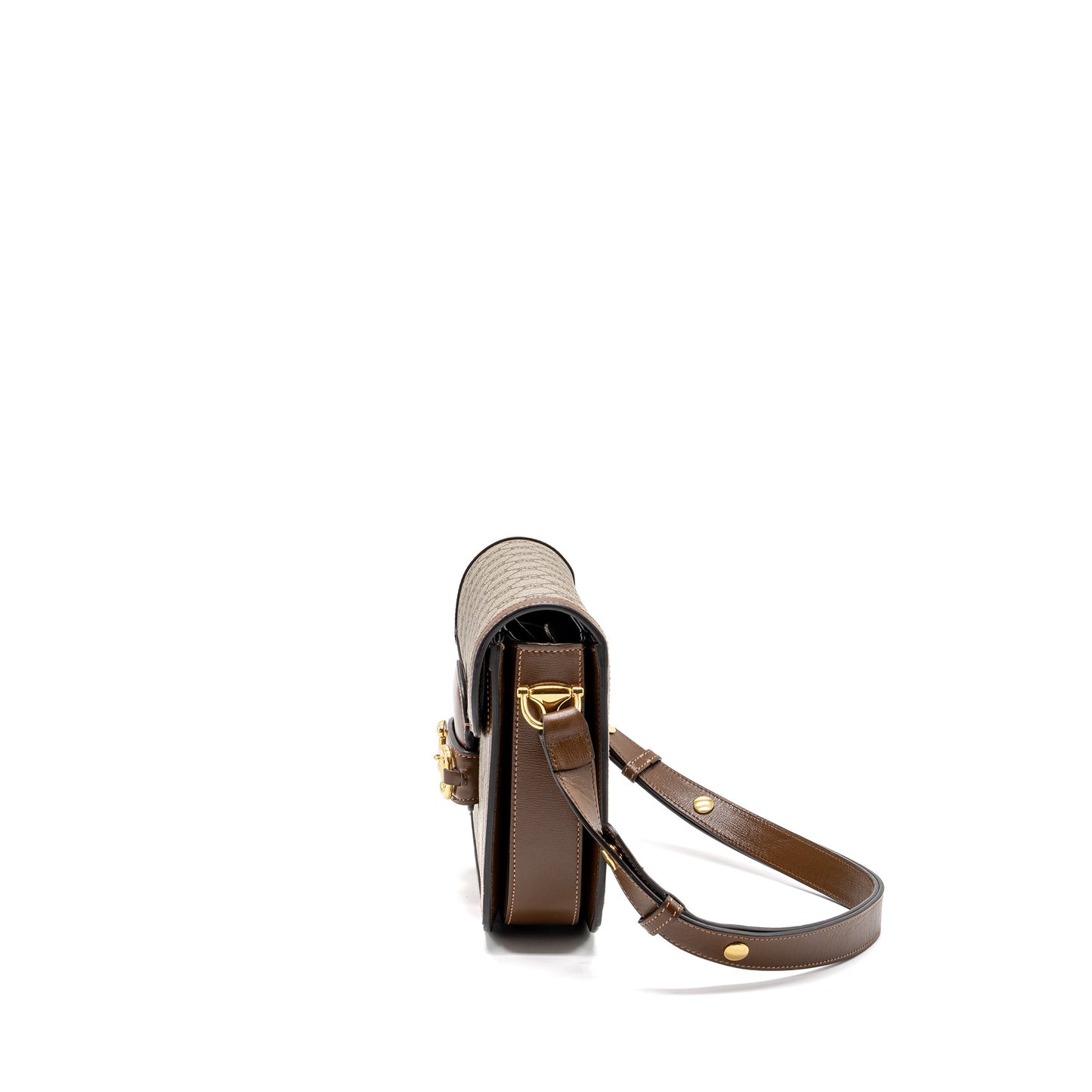 Gucci Horsebit 1955 Mini Purse Supreme Canvas / Leather Brown