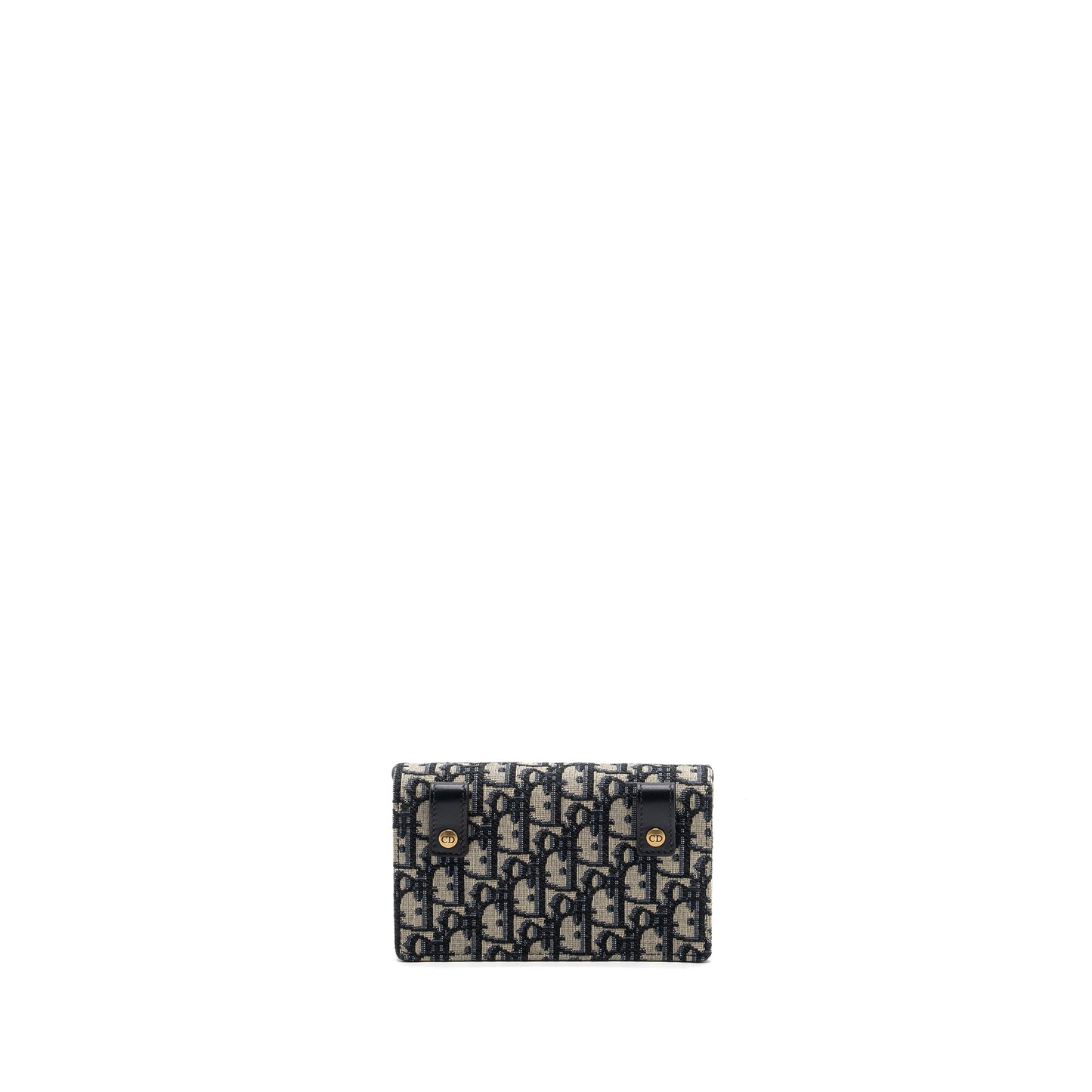 Dior Saddle Belt Purse Blue Oblique Jacquard Canvas