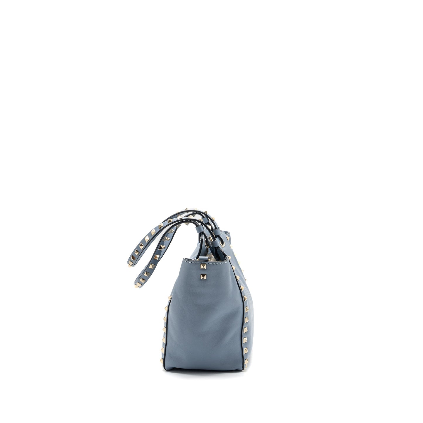 Valentino small grainy rockstud Purse lambskin light blue