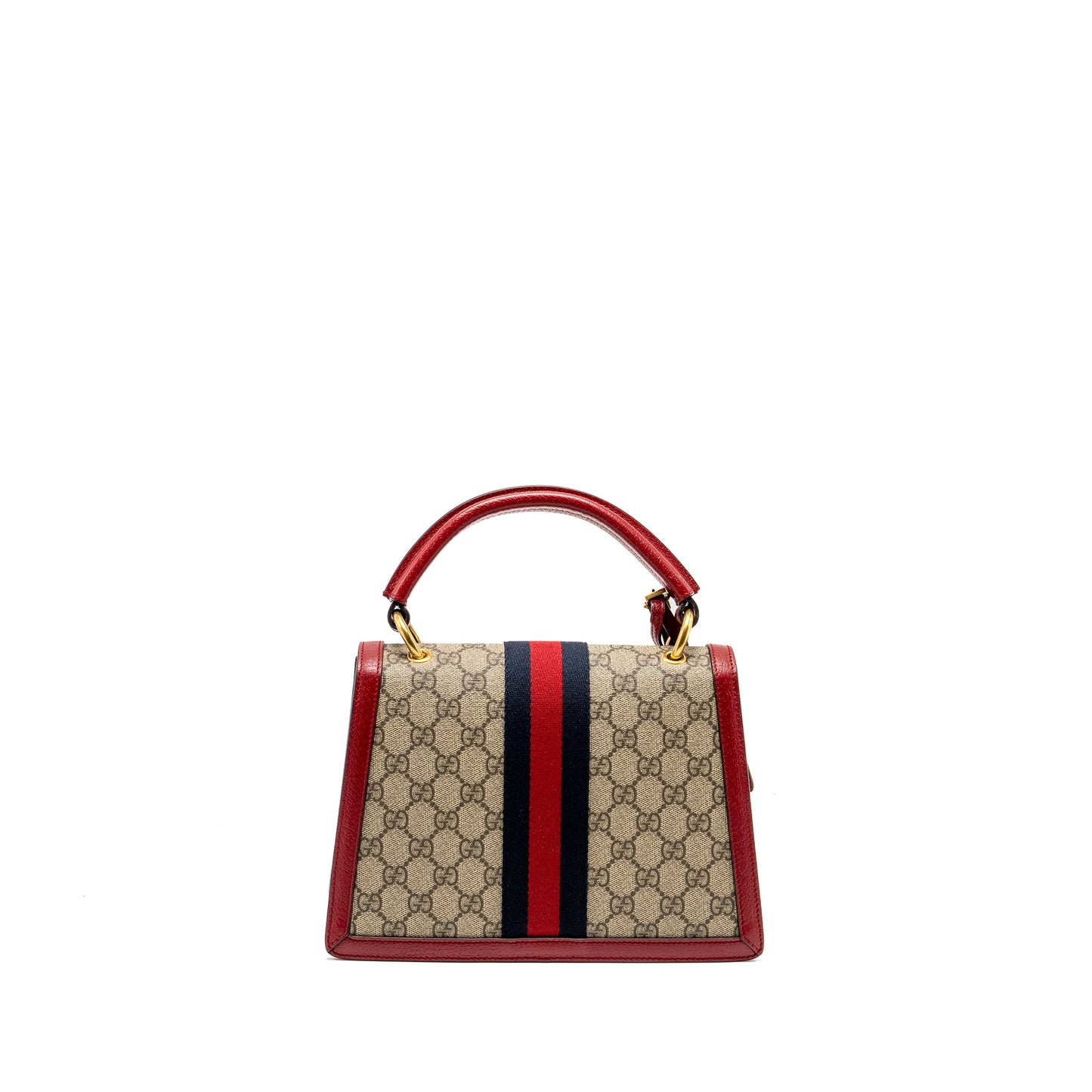 Gucci Queen Margaret Top Handle Purse Supreme Canvas Red/ Multicolour