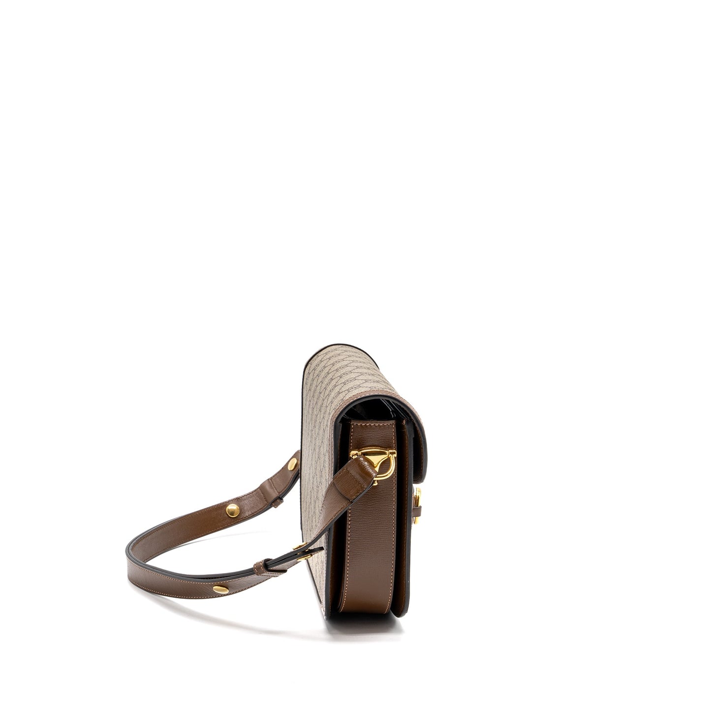Gucci Horsebit 1955 Mini Purse Supreme Canvas / Leather Brown