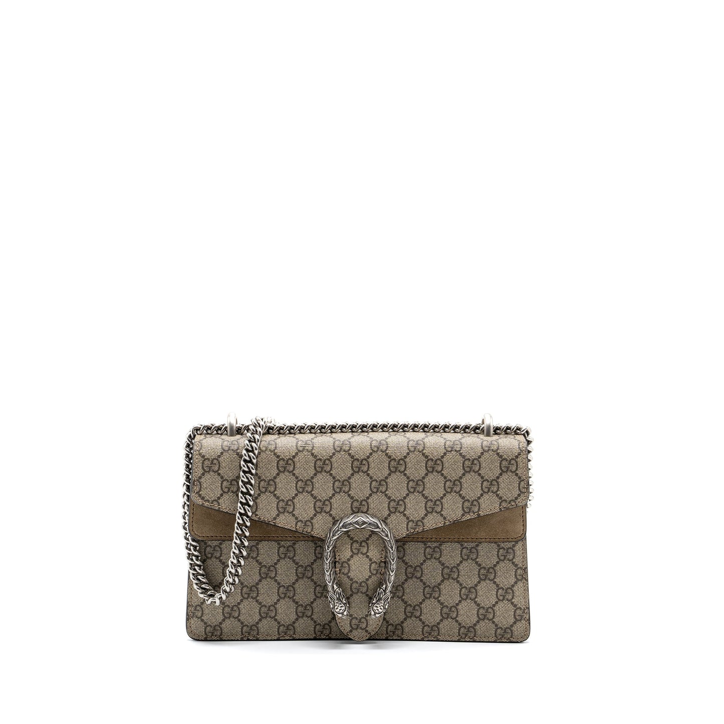 Gucci dionysus Mini Purse supreme canvas / suede leather beige