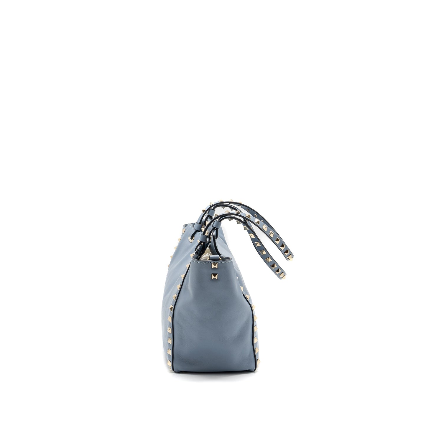 Valentino small grainy rockstud Purse lambskin light blue