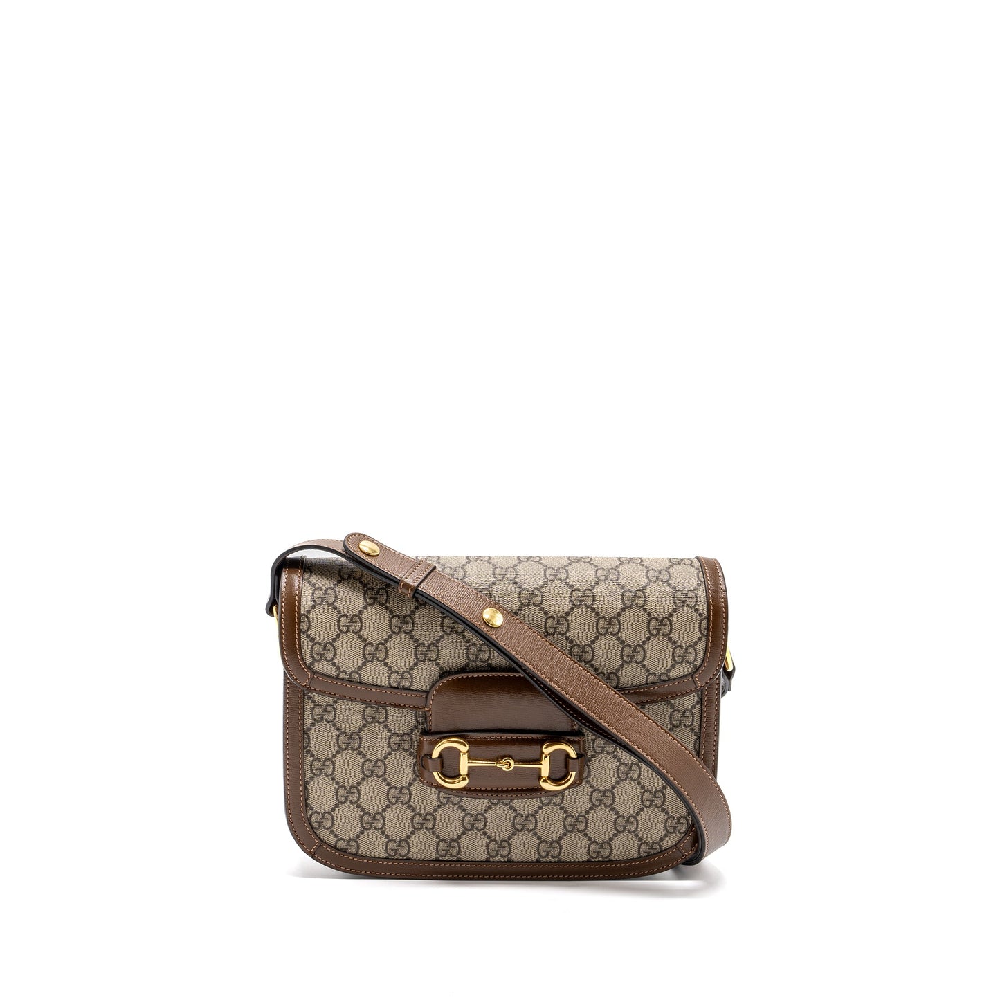 Gucci Horsebit 1955 Mini Purse Supreme Canvas / Leather Brown