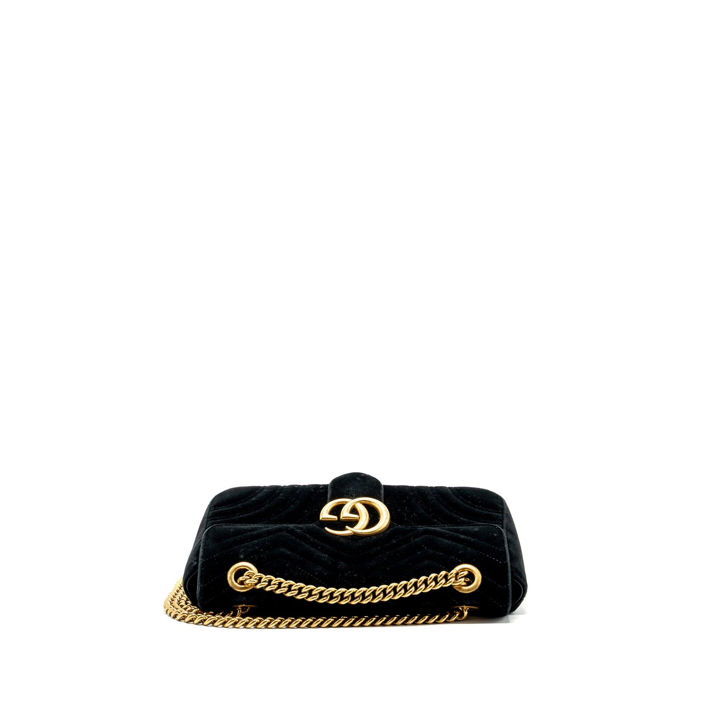 Gucci Small Marmont Purse Velvet Black