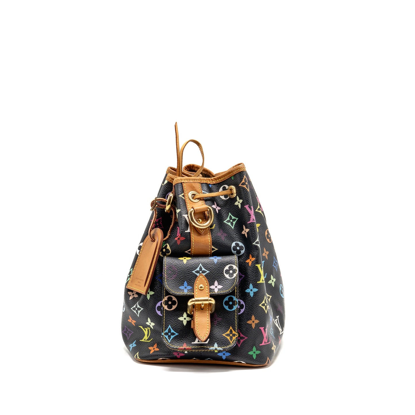 Louis Vuitton Petit Noe Black Multicolour Monogram Canvas