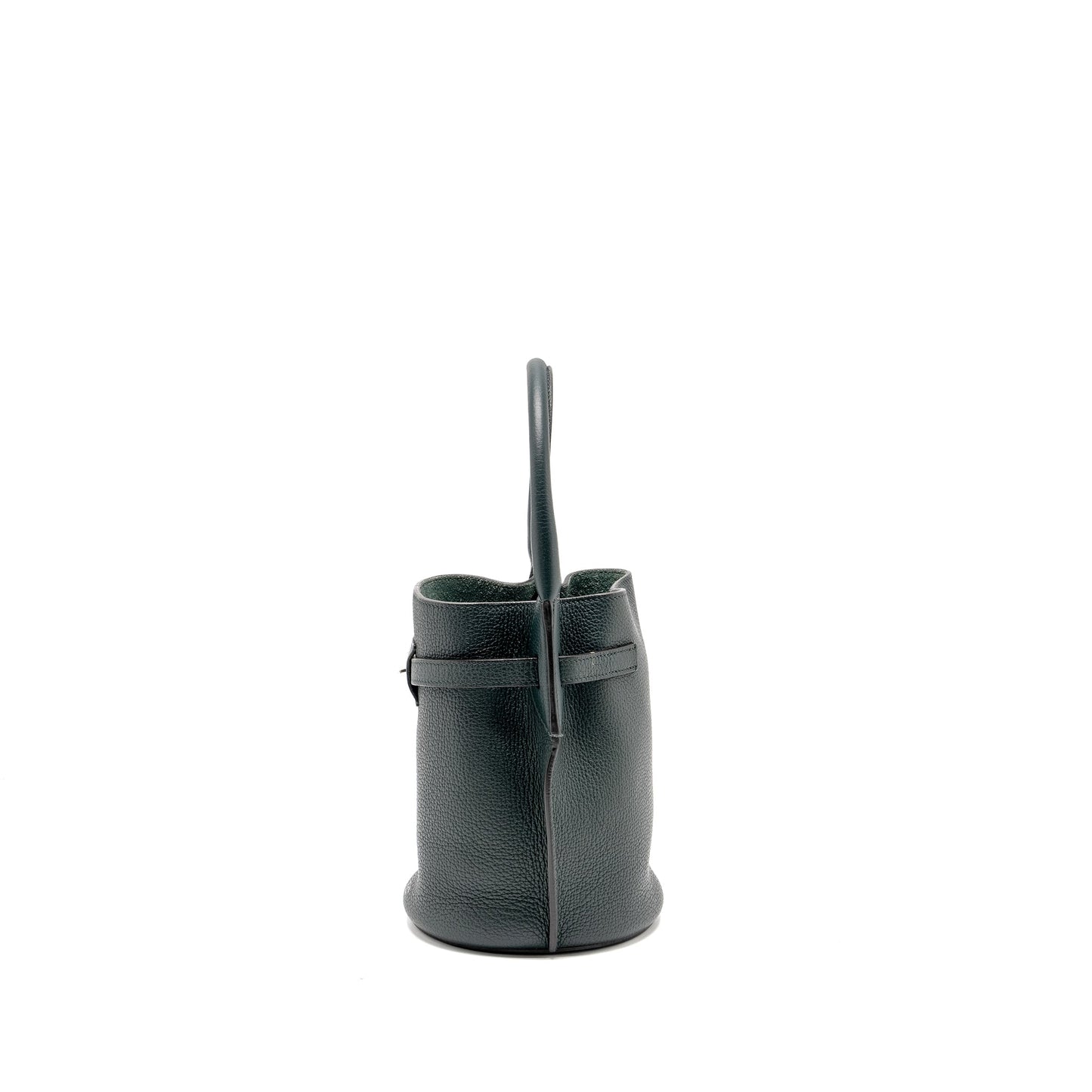 Celine Nano Bucket Big Purse Grained Calfskin Dark Green