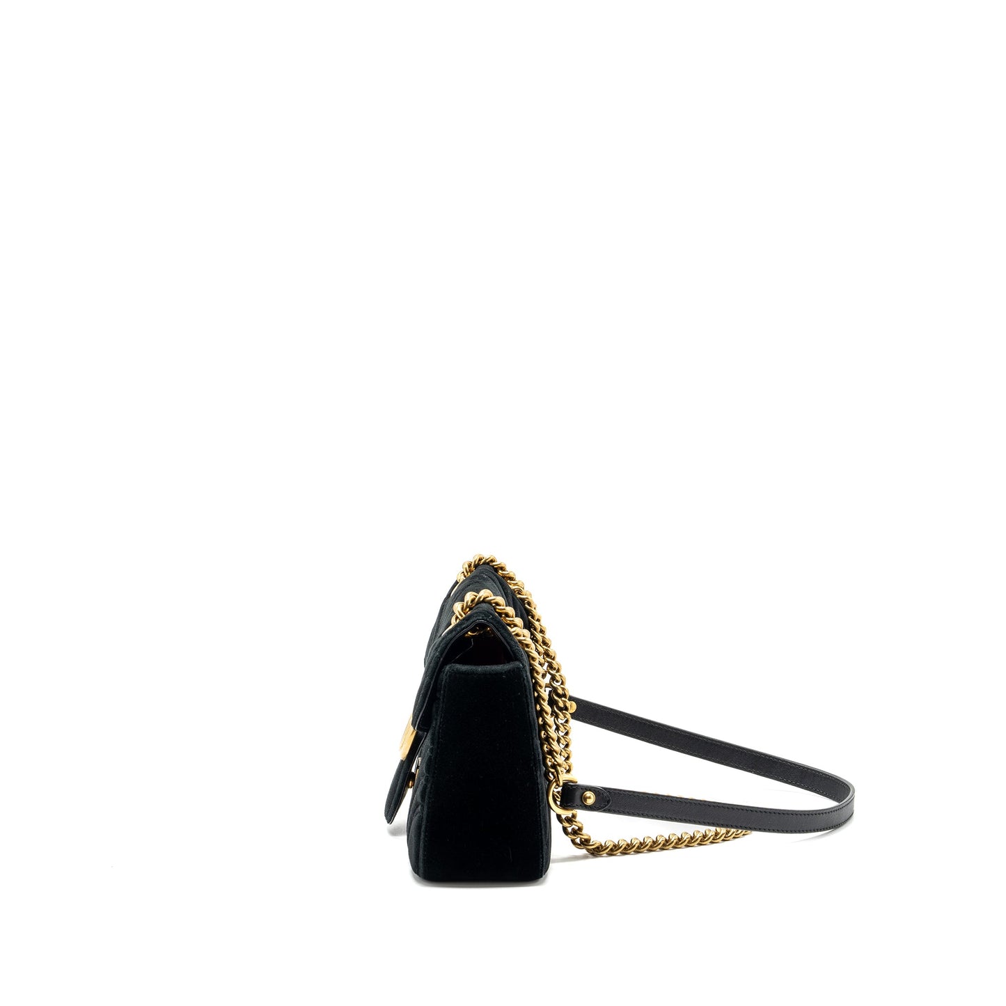 Gucci Small Marmont Purse Velvet Black