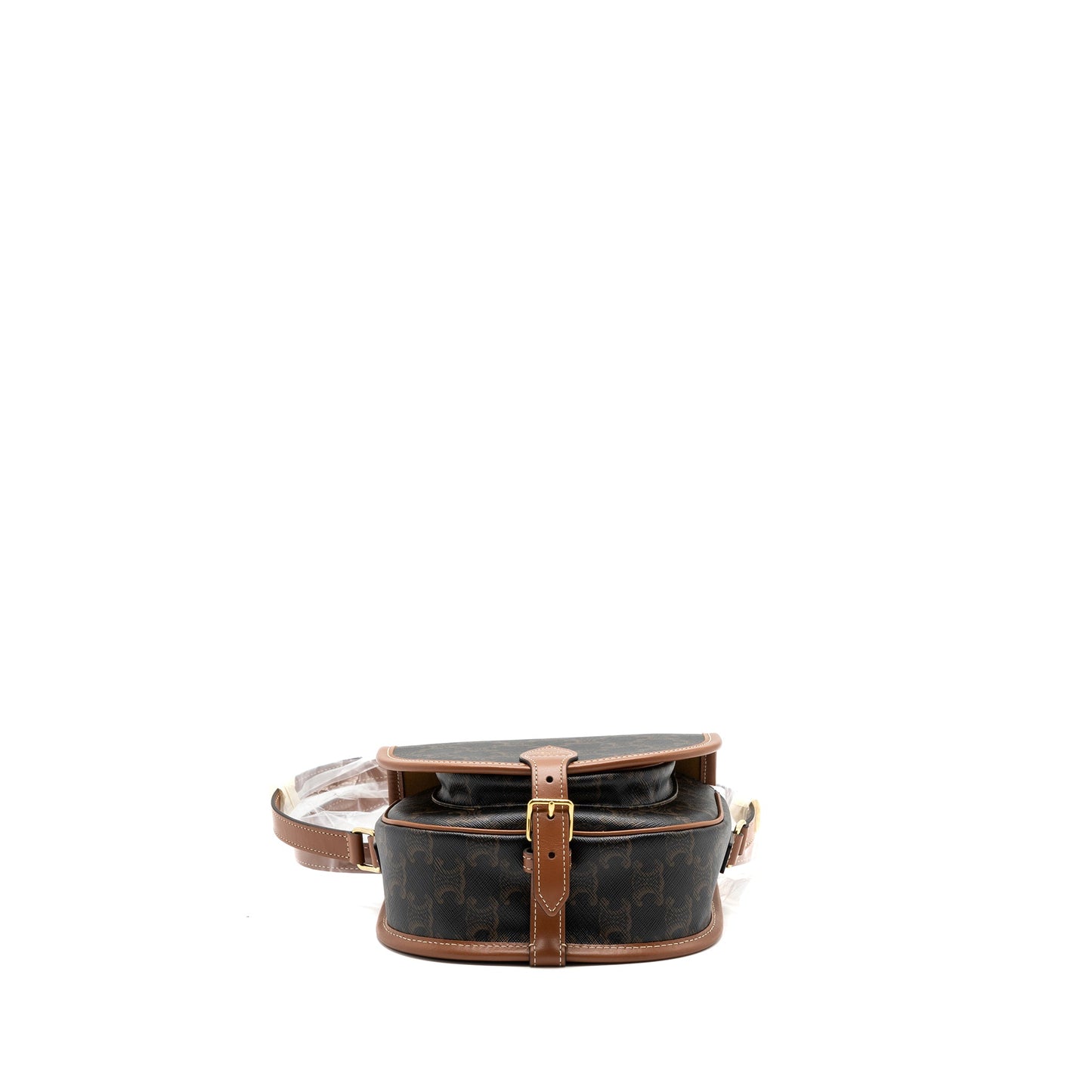 Celine medium Folco Purse TRIOMPHE CANVAS CALFSKIN