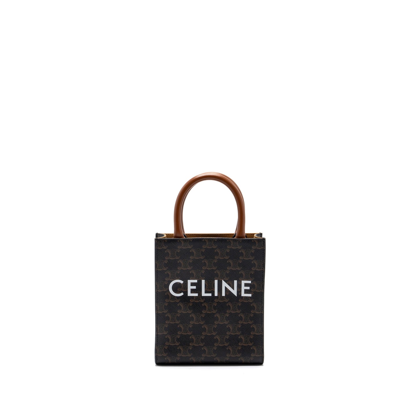 CELINE VERTICAL CABAS TRIOMPHE CANVAS BROWN