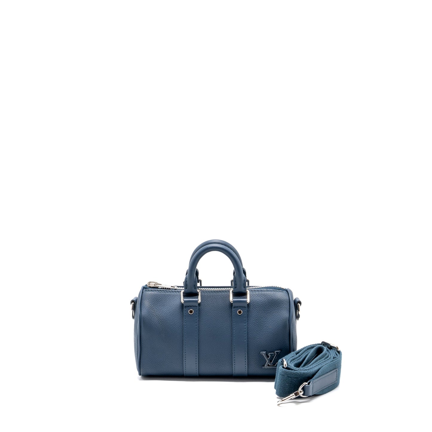 Louis Vuitton Keepall Calfskin Blue (New Version)