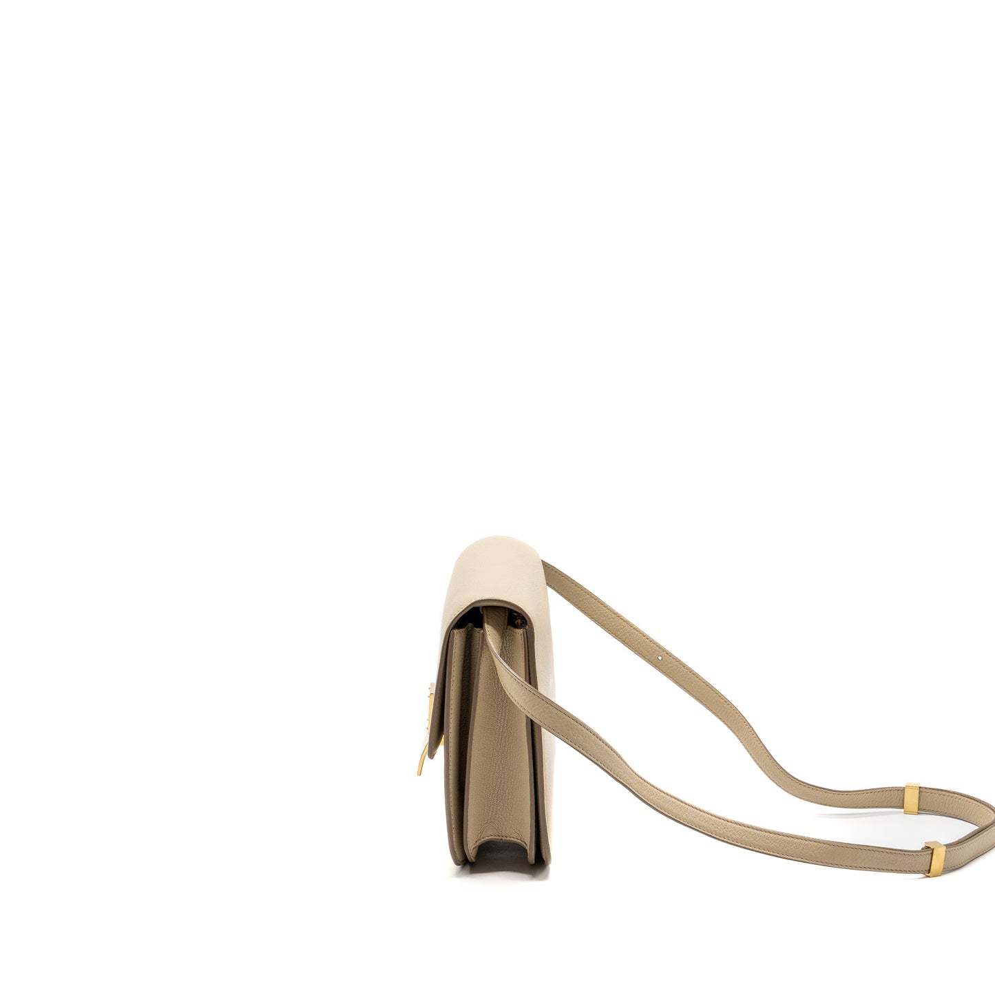 Celine medium classic box Purse goatskin beige