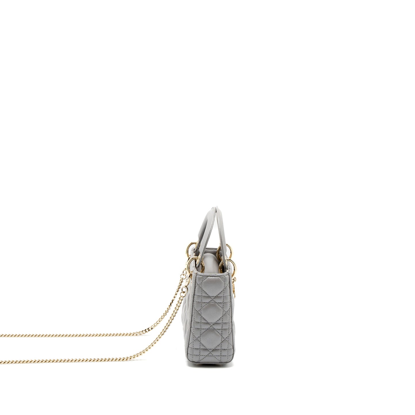 Dior Mini Lady Dior Lambskin Grey